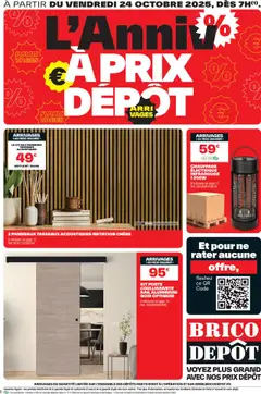 Aperçu Brico Dépôt catalogue valable à partir du 24/10/2025