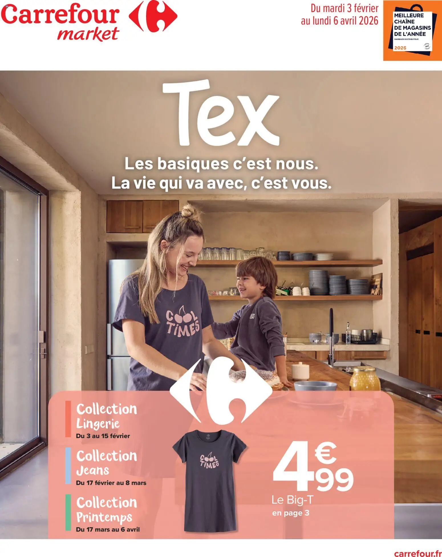 Carrefour Market Textile - page 1 - valable à partir du 03/02/2026