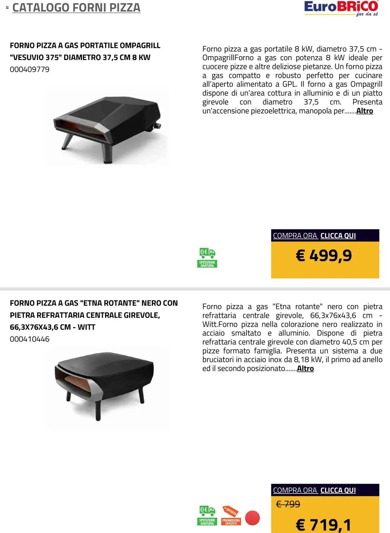 Eurobrico Forni Pizza catalogo - pagina 6 - valido dal 23/07/2025