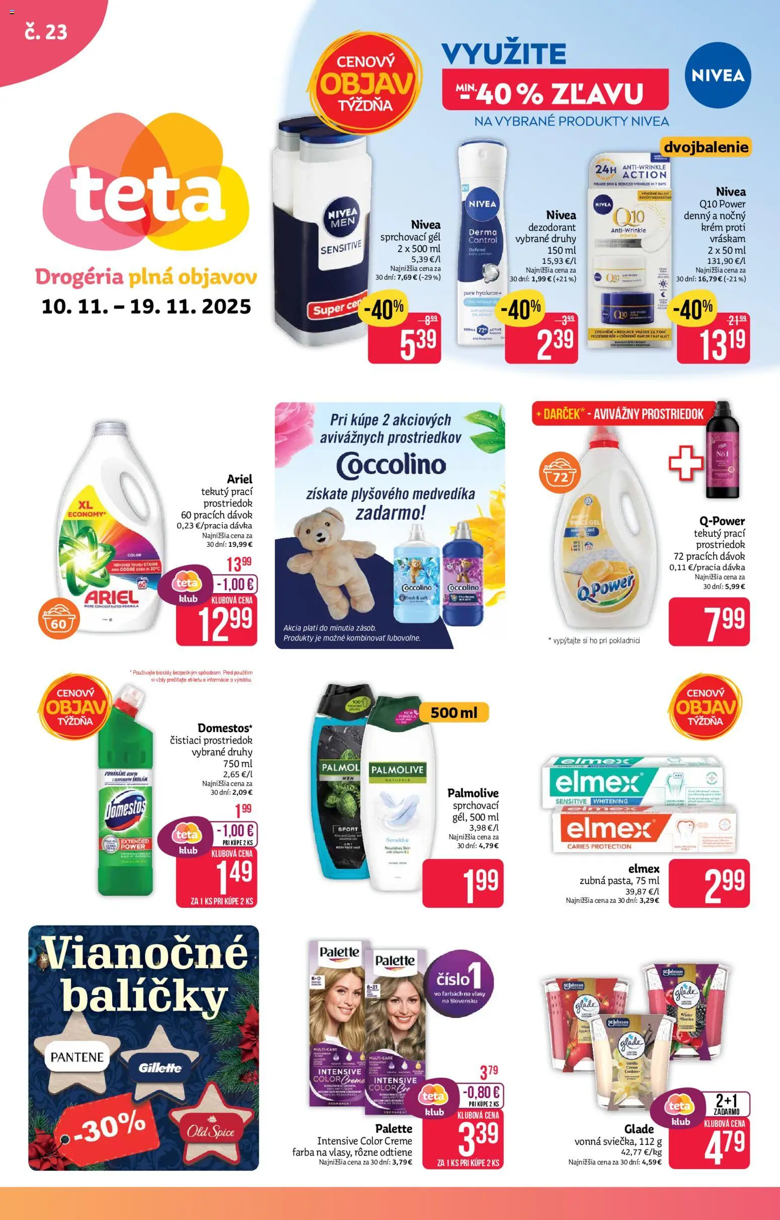 Teta drogerie leták - strana 1- platný od 10.11.2025