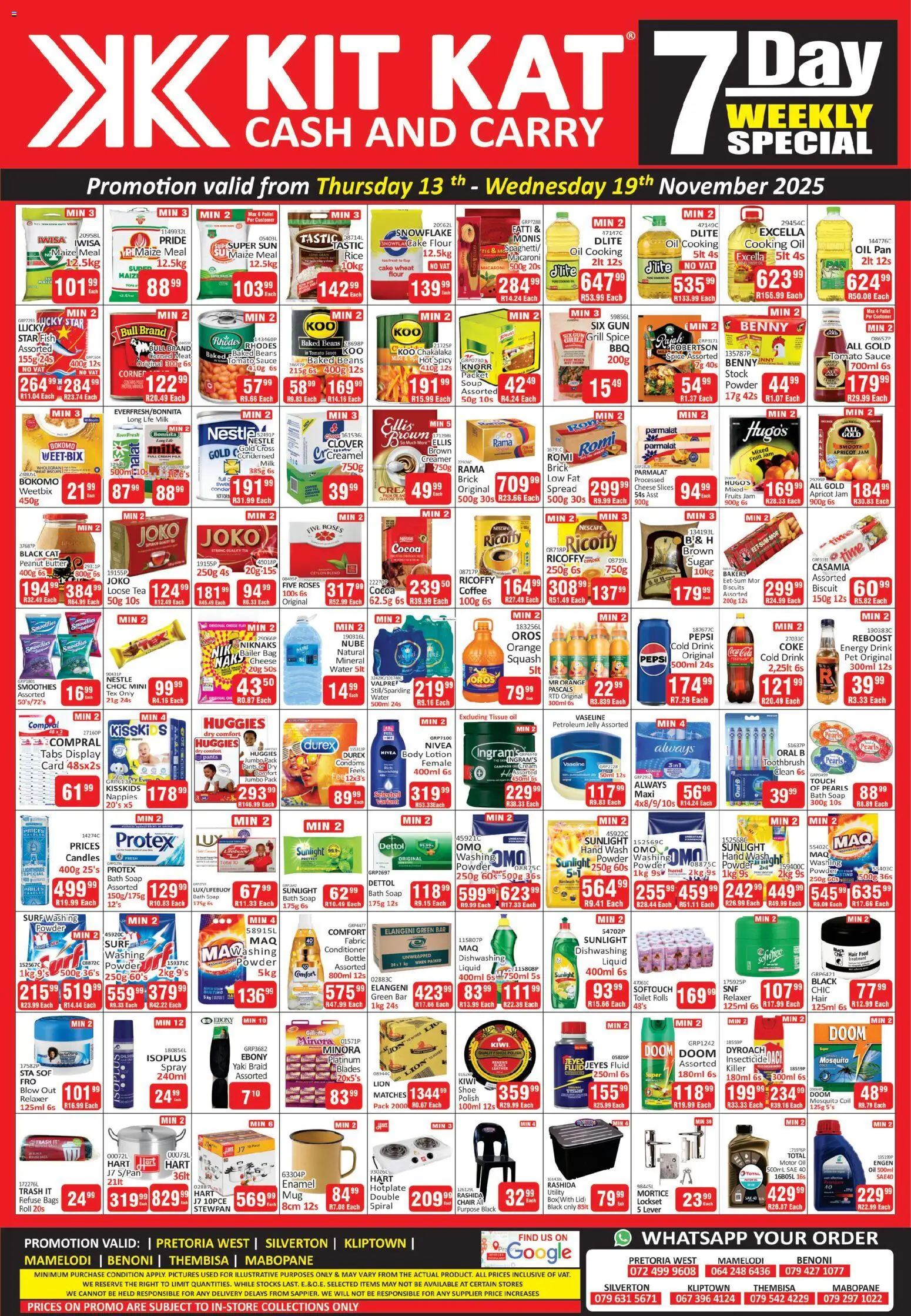 KIT KAT Cash & Carry Specials - page 1- valid from 13/11/2025