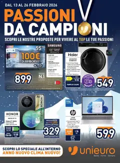 Anteprima Volantino Unieuro	 valida dal 13/02/2026