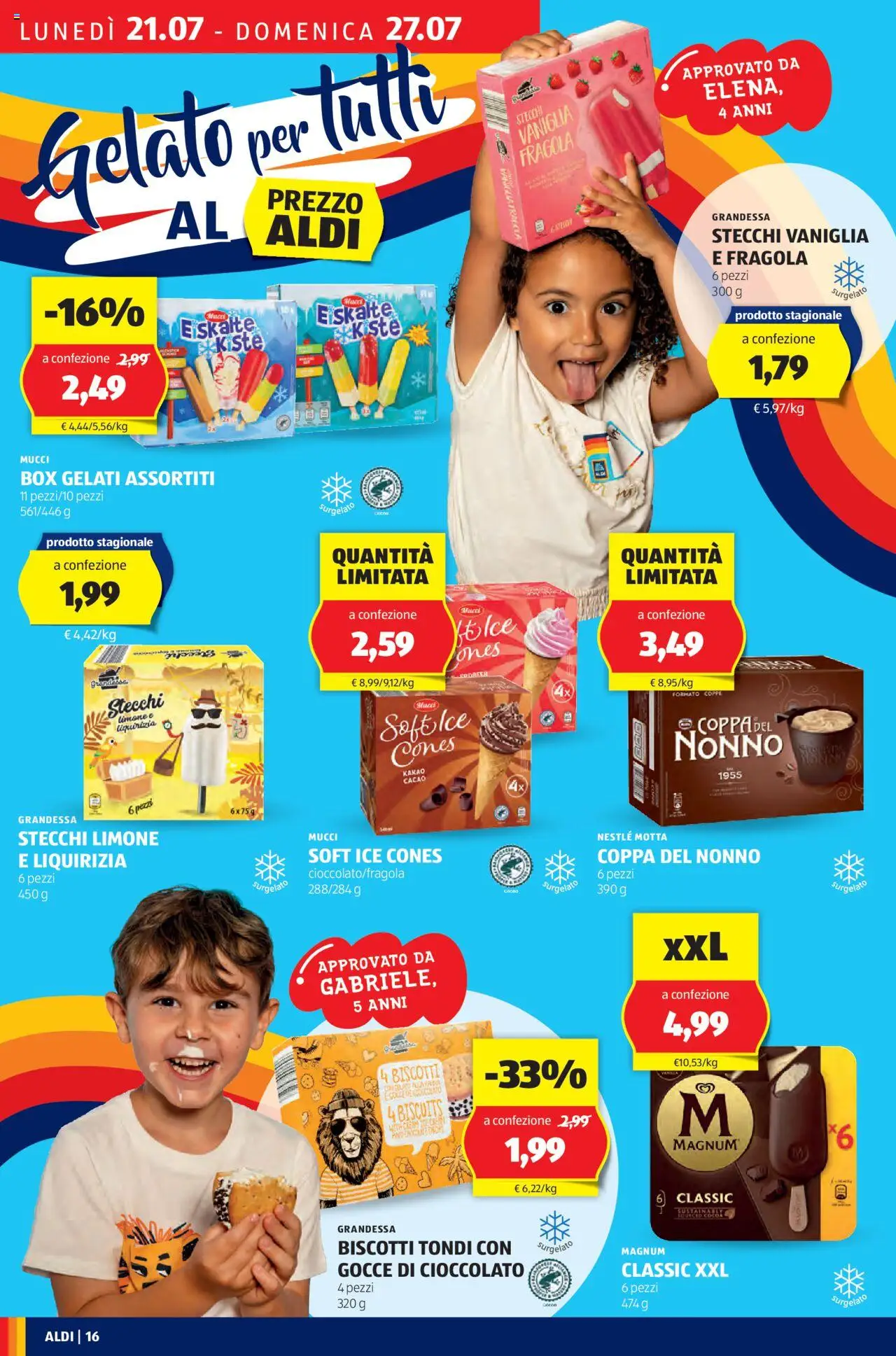 Volantino Aldi	 - pagina 16 - valido dal 21/07/2025