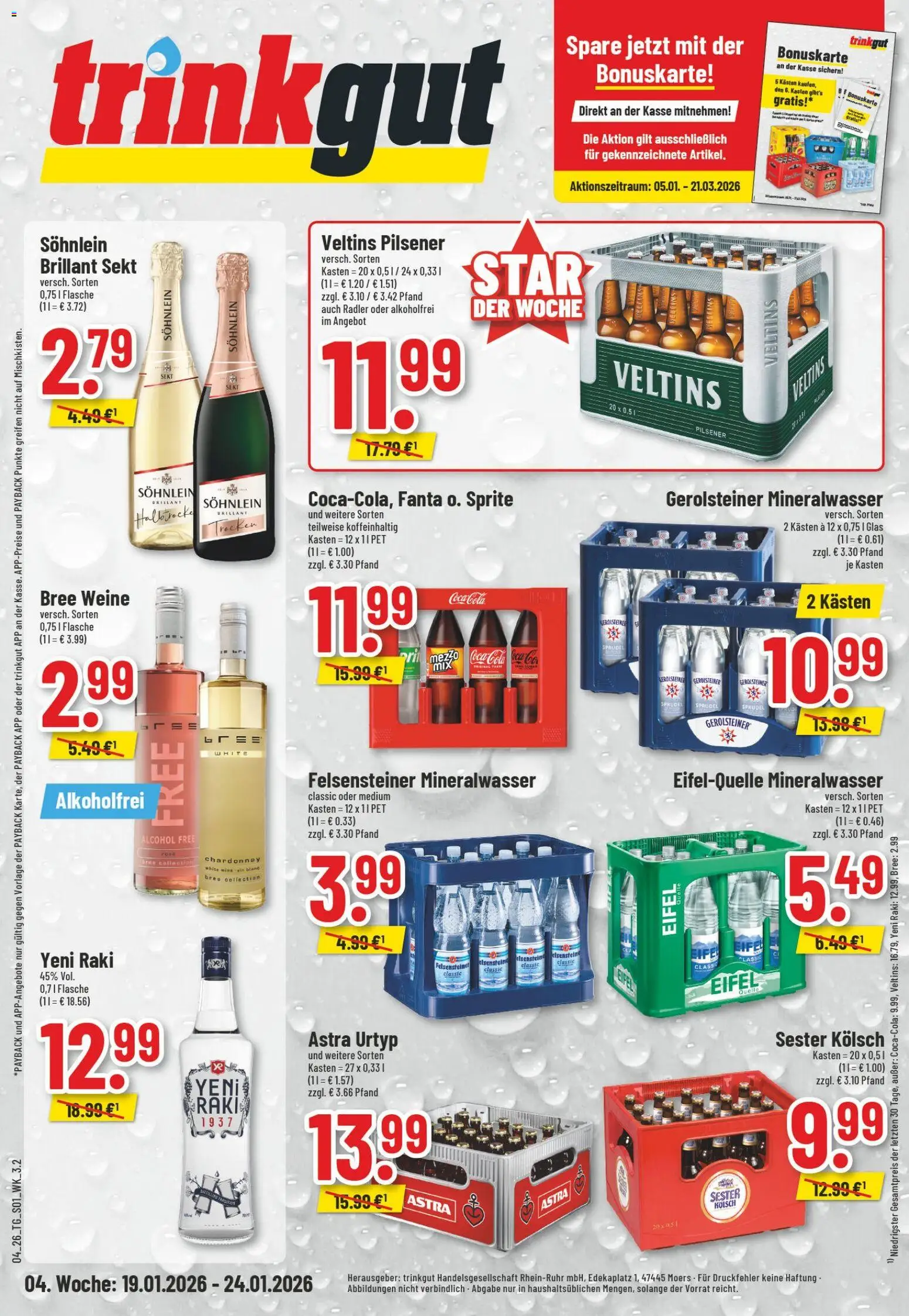 Trinkgut Prospekt 	 - Seite 1 - gültig ab 19.01.2026