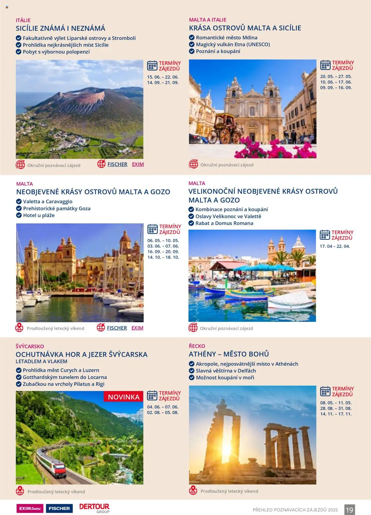 EXIM tours katalog - Poznávací zájezdy - strana 19- platný od 01.01.2025