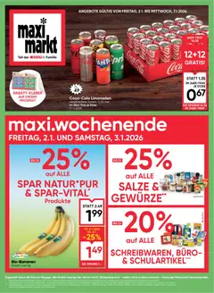 Vorschau Maximarkt Flugblatt gültig ab 02.01.2026
