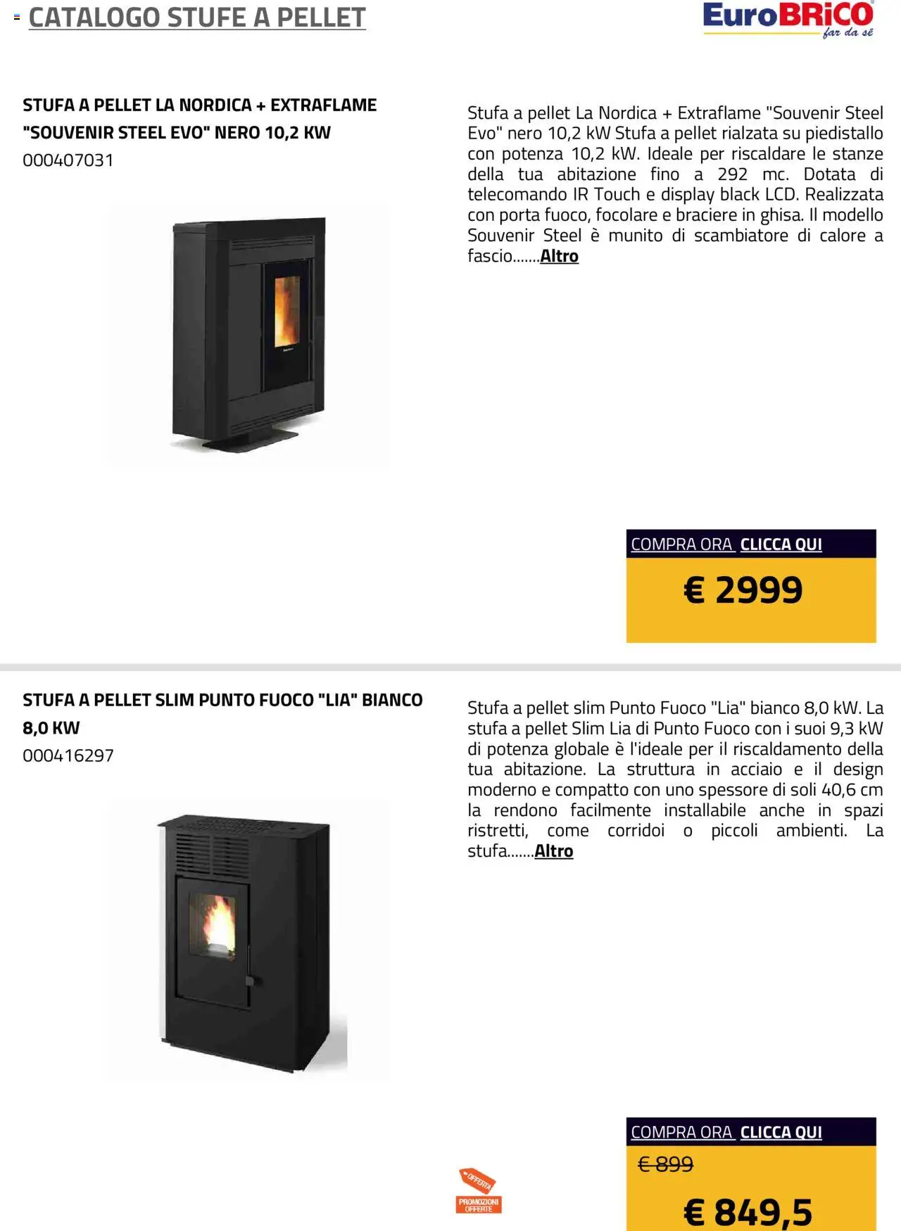 Eurobrico Stufe a Pellet catalogo - pagina 36 - valido dal 23/07/2025