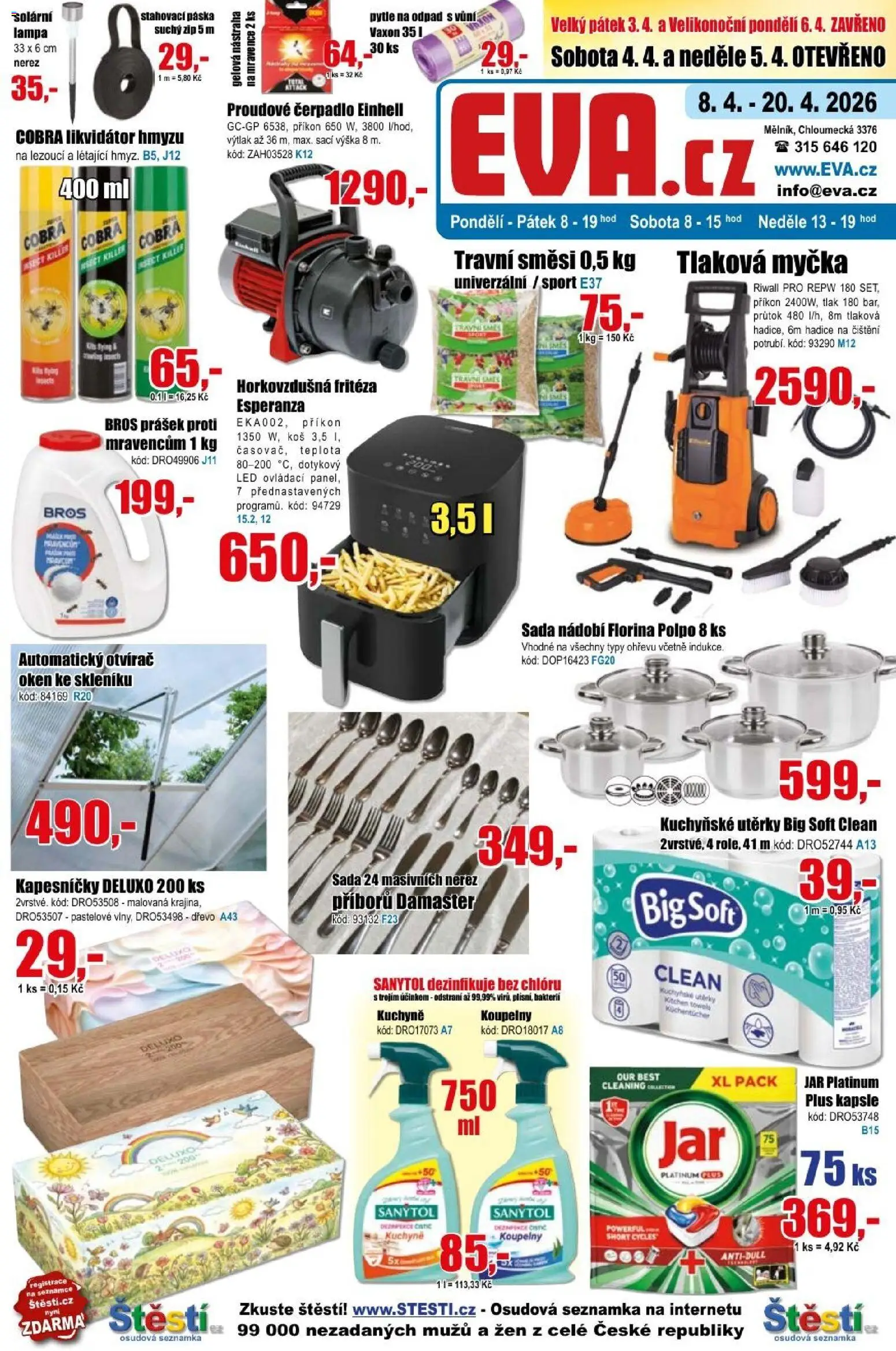 Eva supermarket leták - strana 1- platný od 08.04.2026