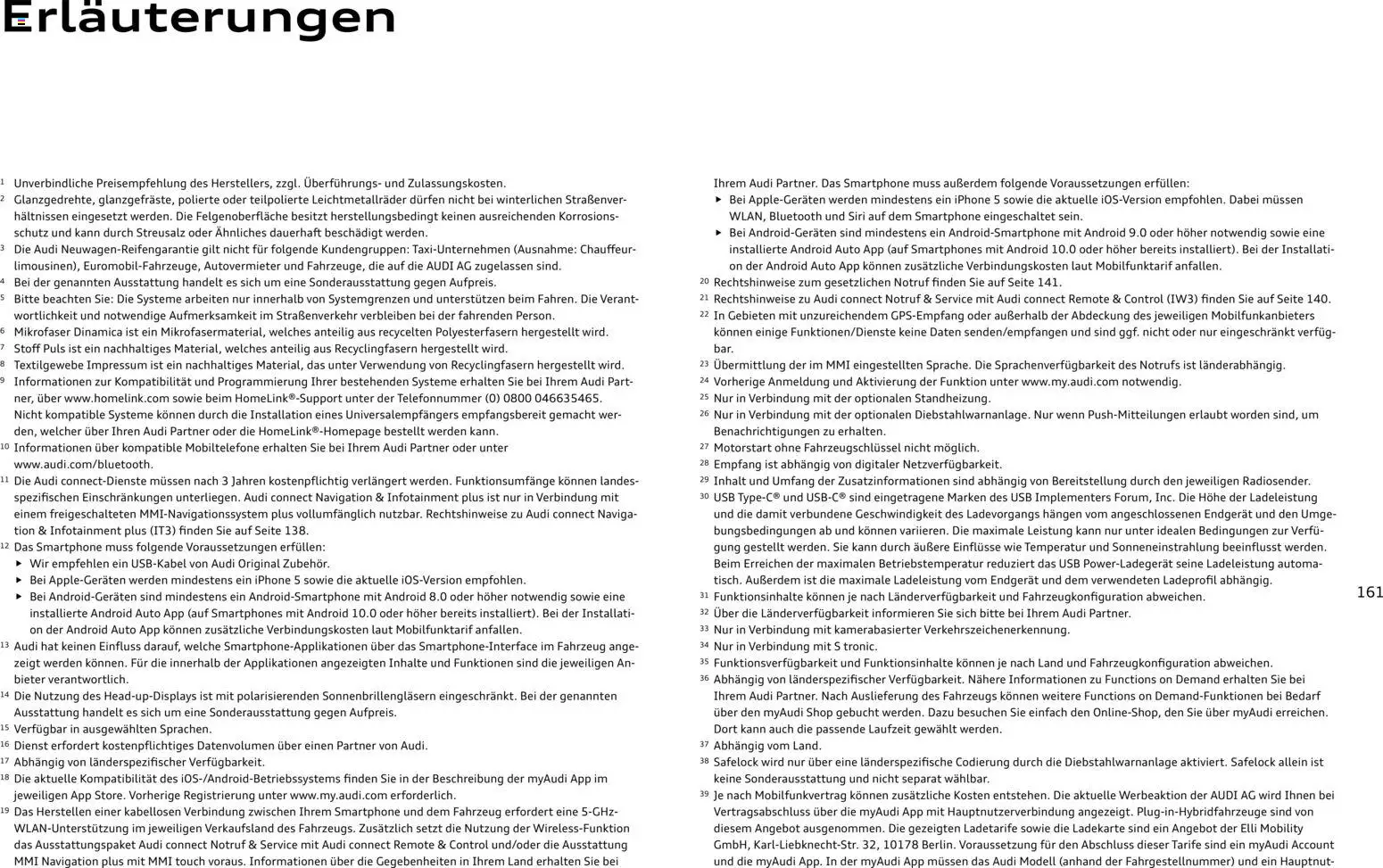 Audi A3 - Seite 161 - gültig ab 28.10.2025
