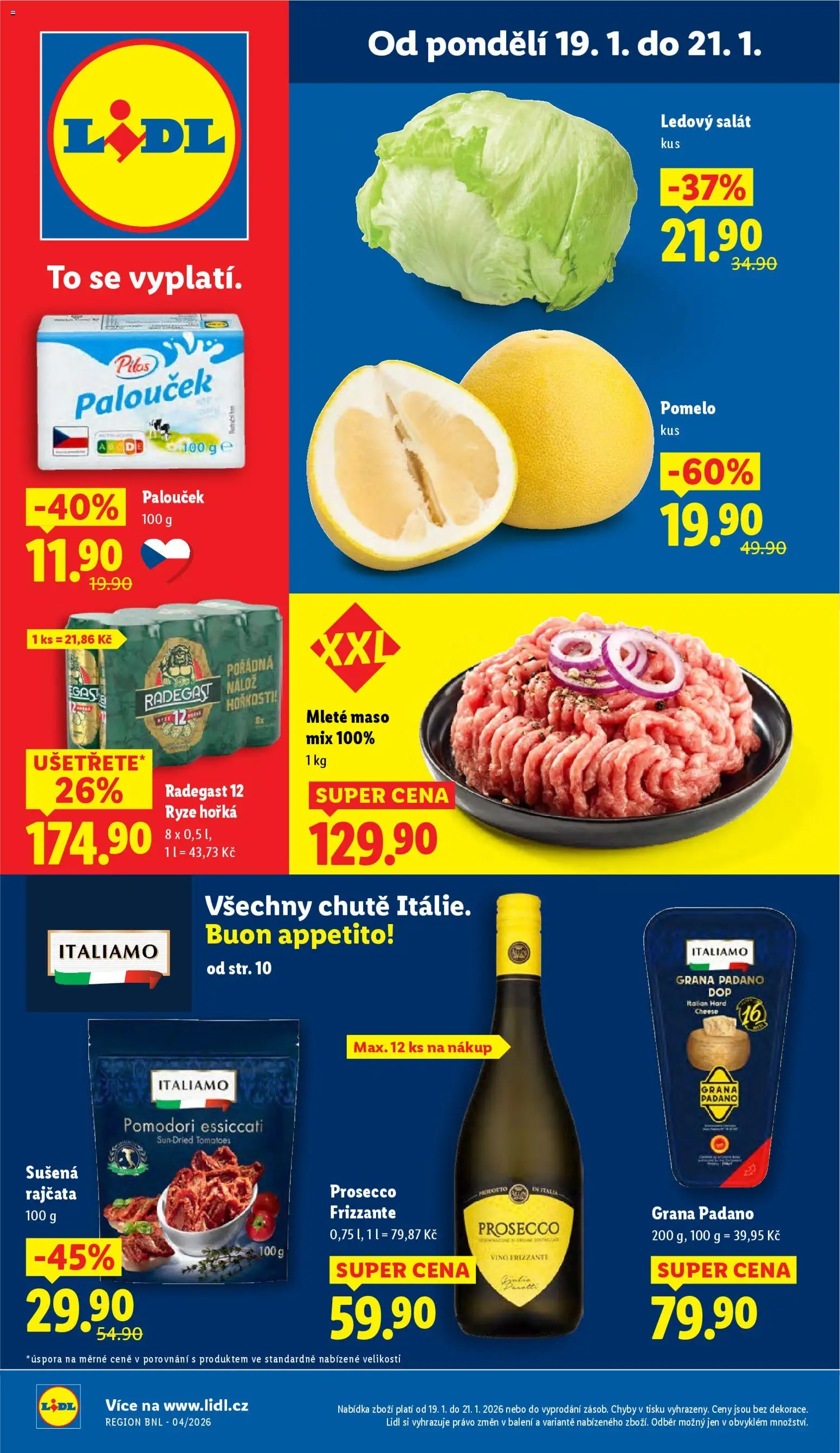 Lidl leták - strana 1- platný od 19.01.2026