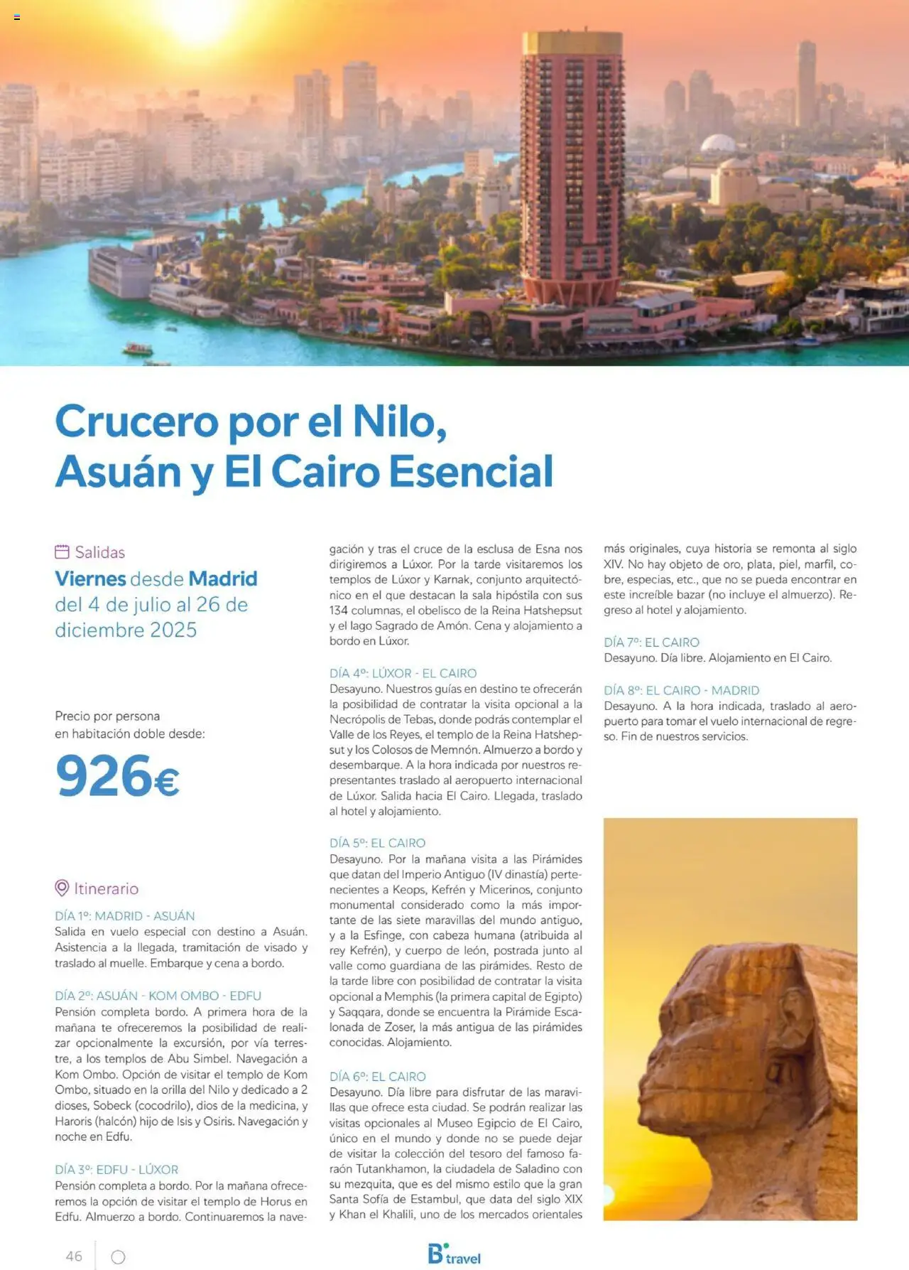 B the travel brand Egipto - Página de 46 - Válido desde 01/07/2025