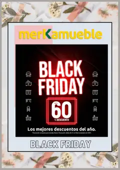 Vista previa del folleto Merkamueble Black Friday válido desde 21/11/2025