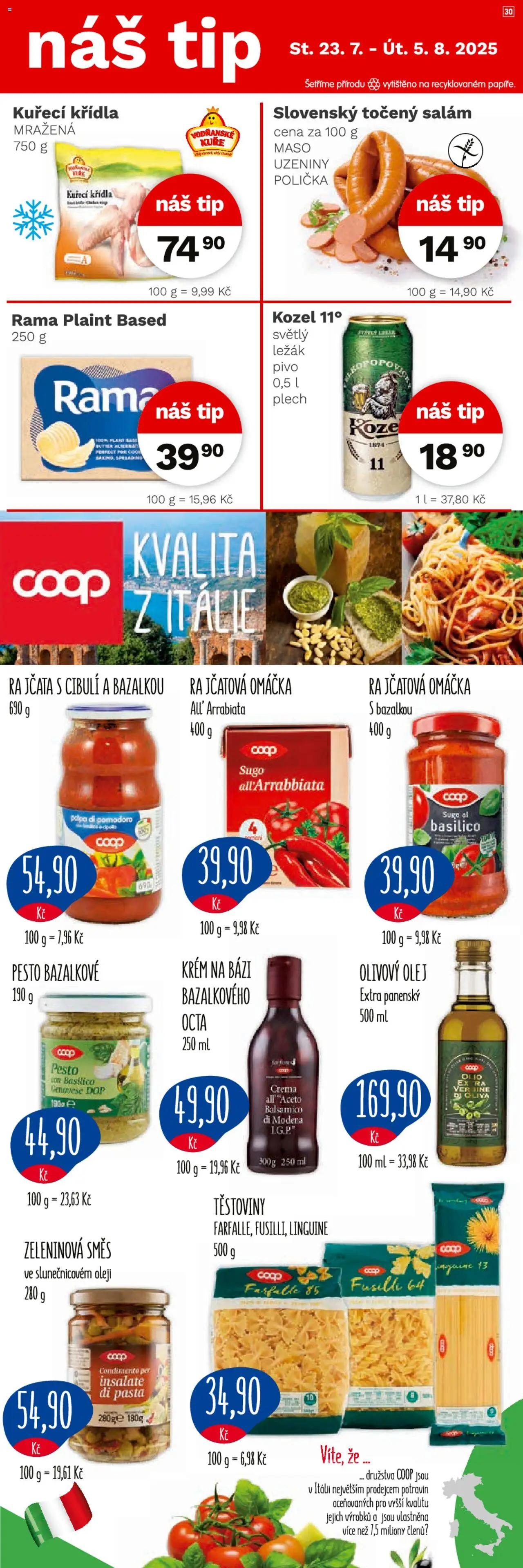 Konzum leták - strana 4- platný od 23.07.2025