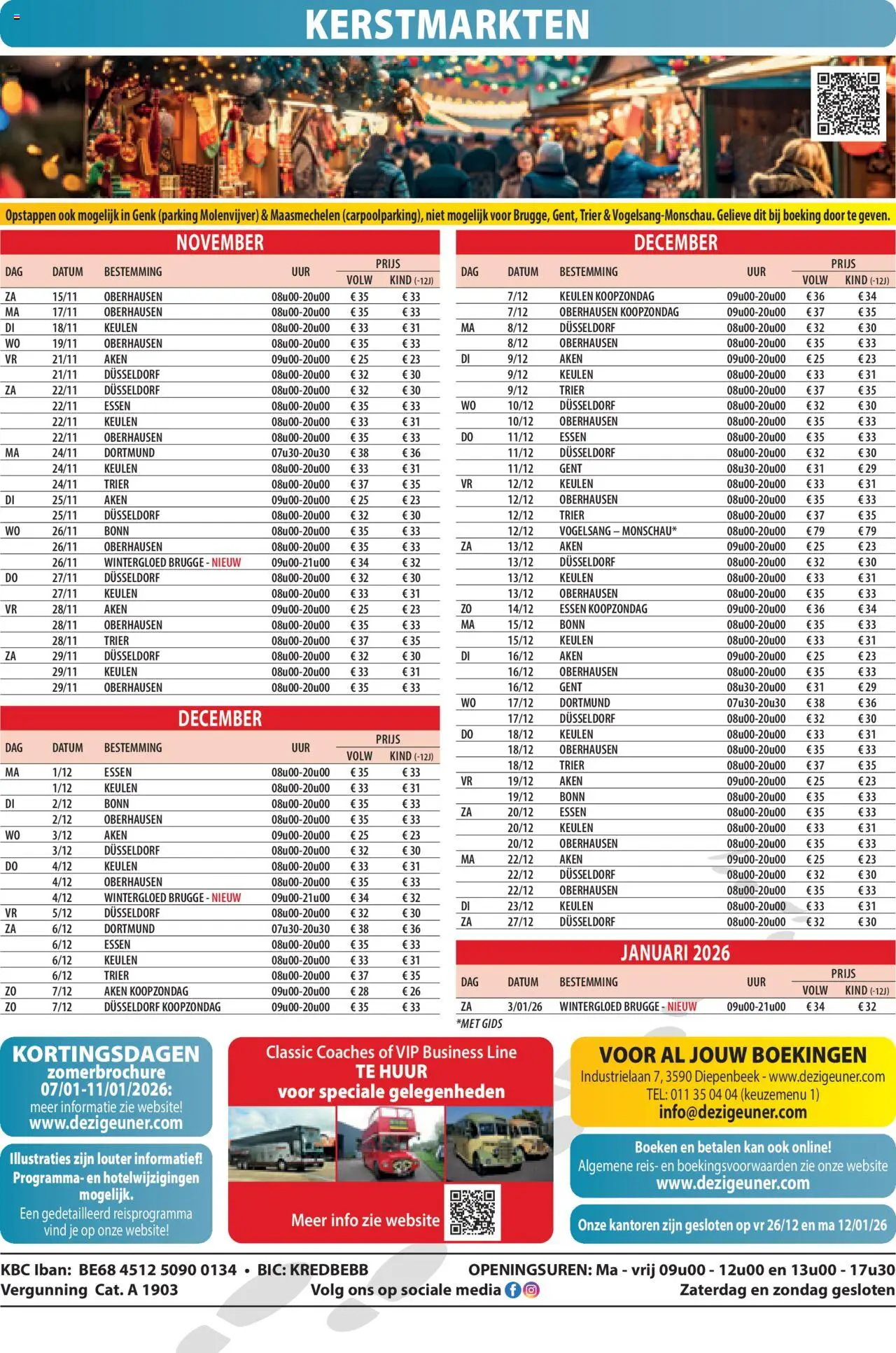 De ZigeunerNajaars- en voorjaarsbrochure 2025 - 2026 - page 8- valid from 15/09/2025