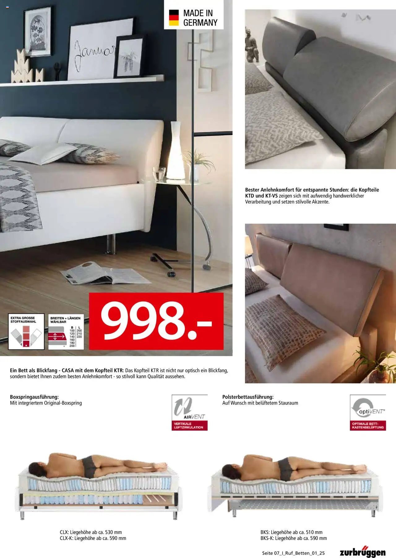 Zurbrüggen - Ruf Betten Spezial - Seite 7 - gültig ab 28.05.2025