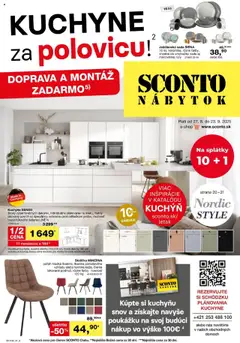 Sconto nábytok leták platný od 27.08.2025