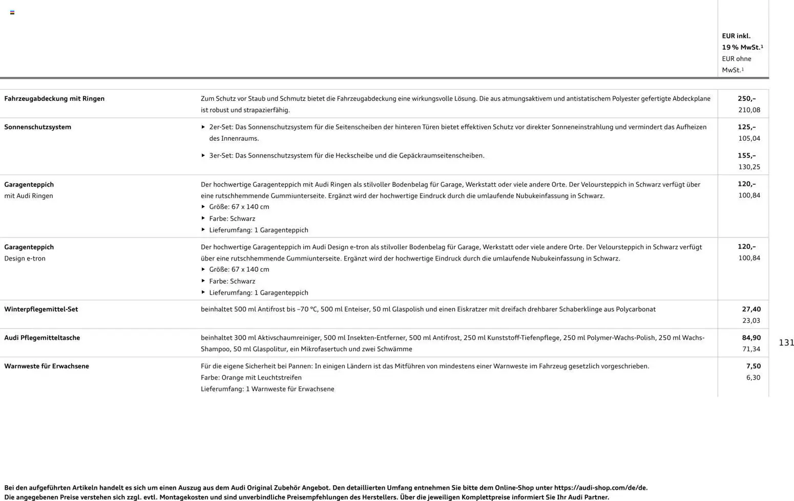 Audi Q3 - Seite 131 - gültig ab 29.01.2026