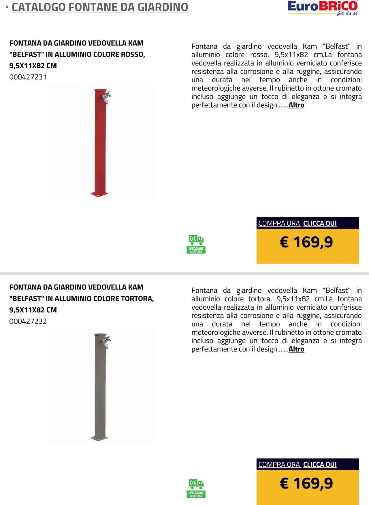 Eurobrico Fontane da Giardino catalogo - pagina 17 - valido dal 23/07/2025
