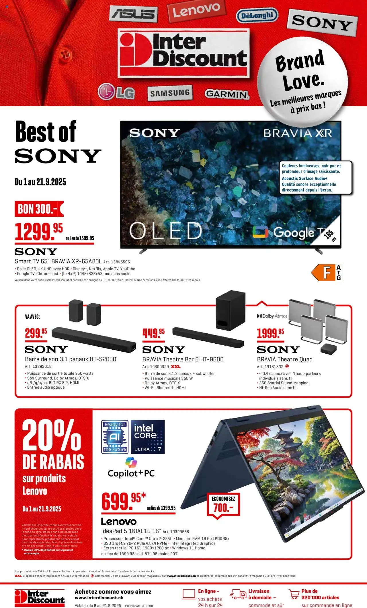Interdiscount Aktionen Brand Love FR - Seite 1- gültig ab 08.09.2025
