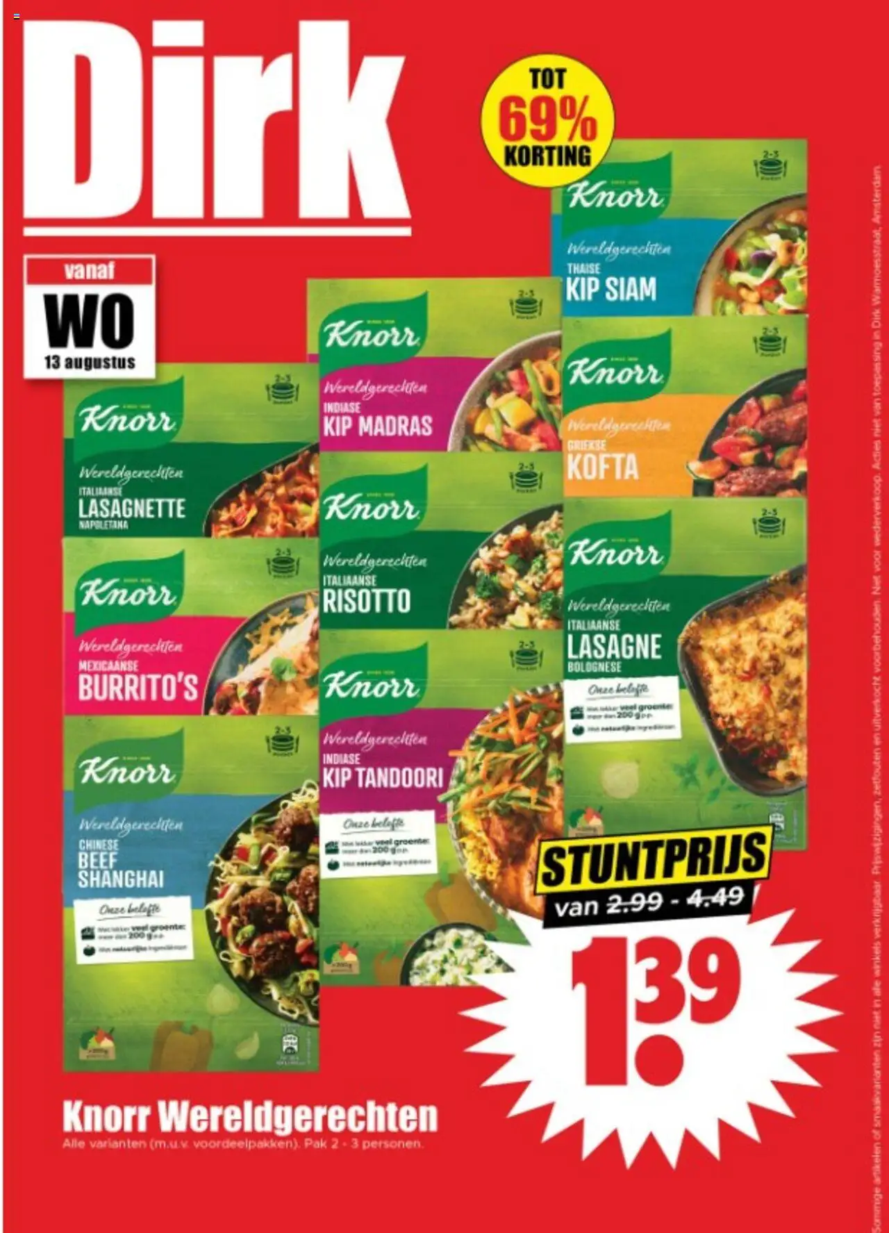 Dirk folder week 33 - pagina 1- geldig vanaf 13-08-2025