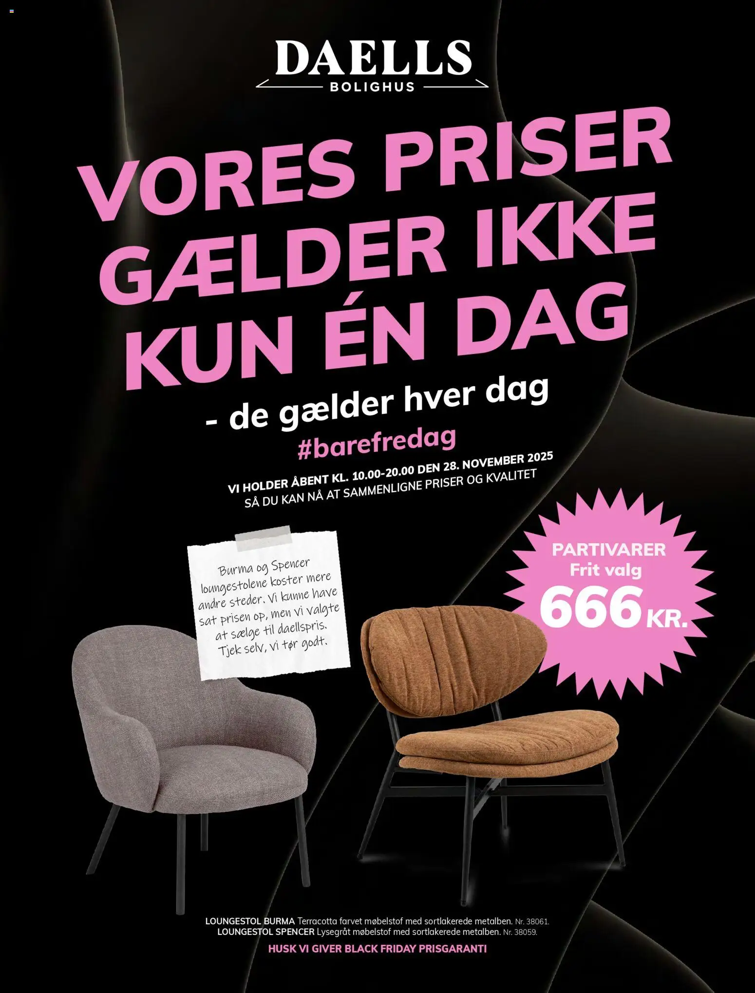 Daells Bolighus - Black Friday - side 1- gyldig fra 21/11/2025