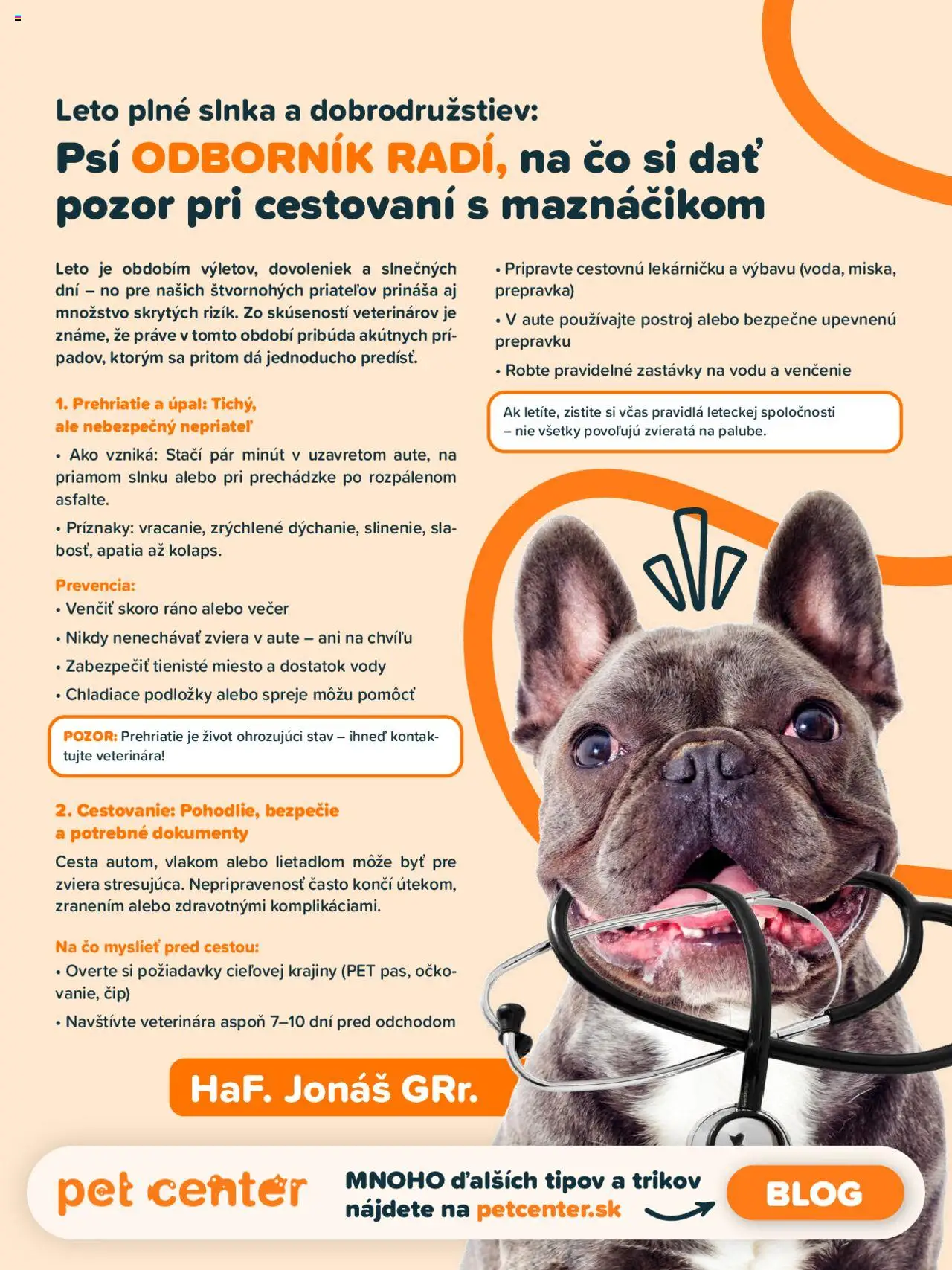 PetCenter leták - strana 7- platný od 01.07.2025