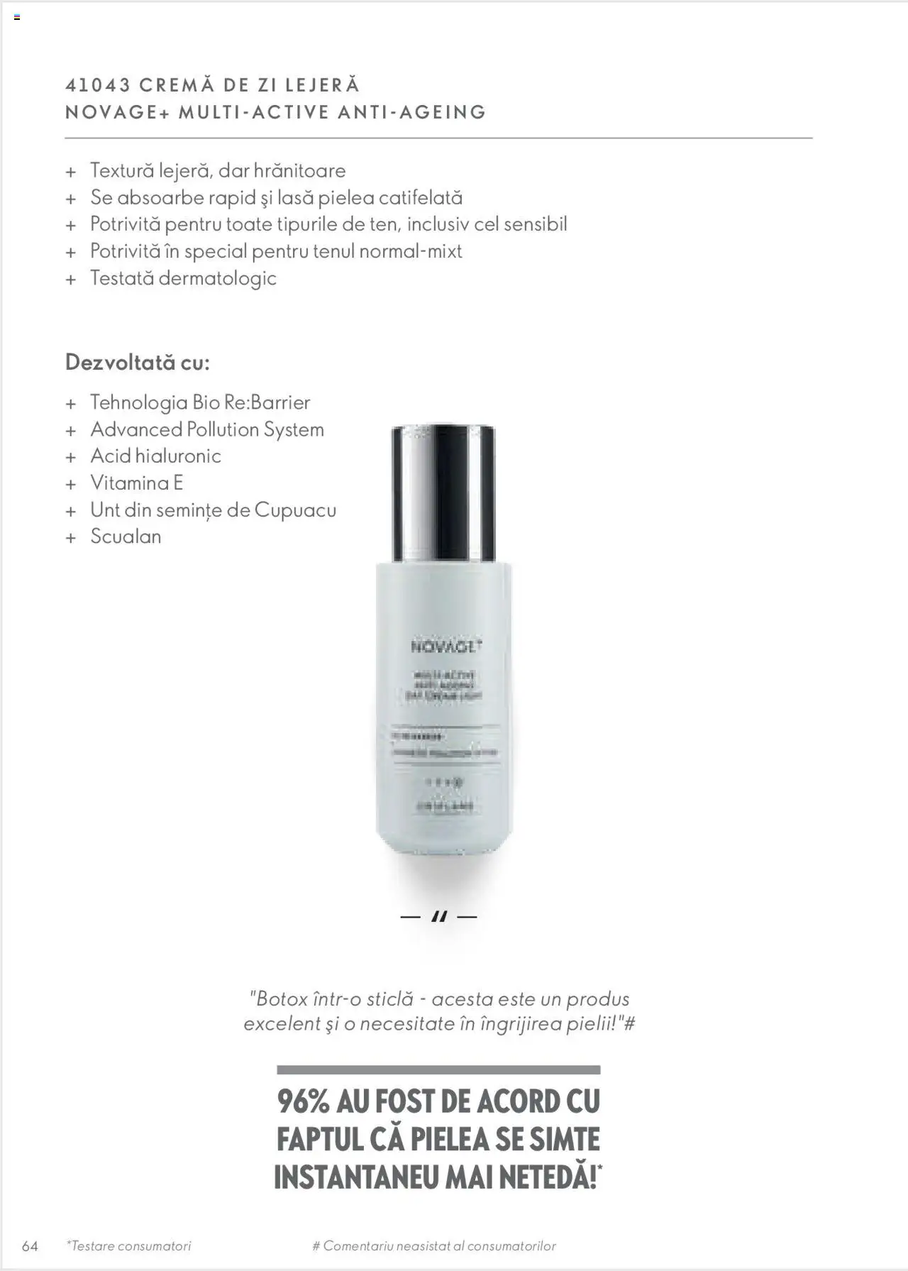 Oriflame catalog - Ghidul NOVAGE+ - pagina 64- valabil de la 01.03.2023