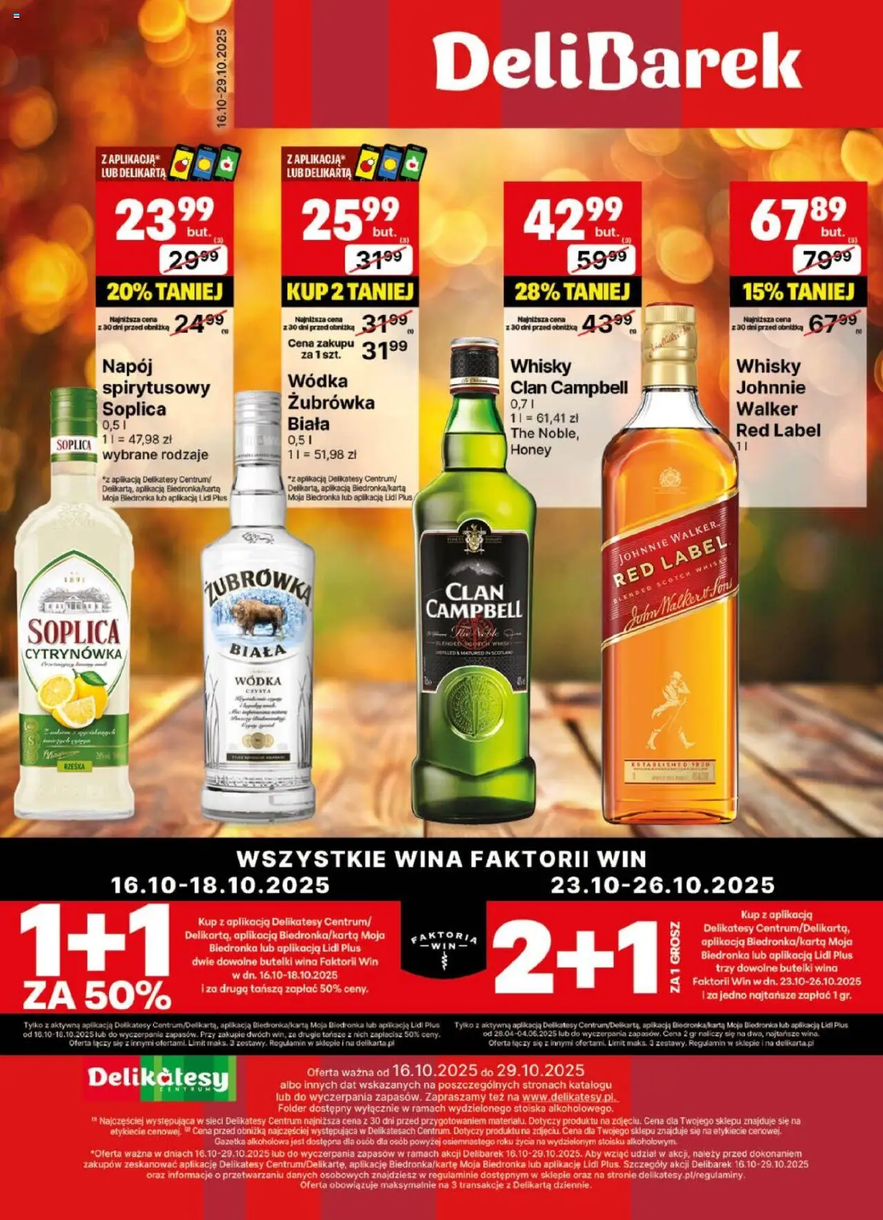 Delikatesy Centrum Gazetka - DeliBarek - strona 1- ważny od 16.10.2025