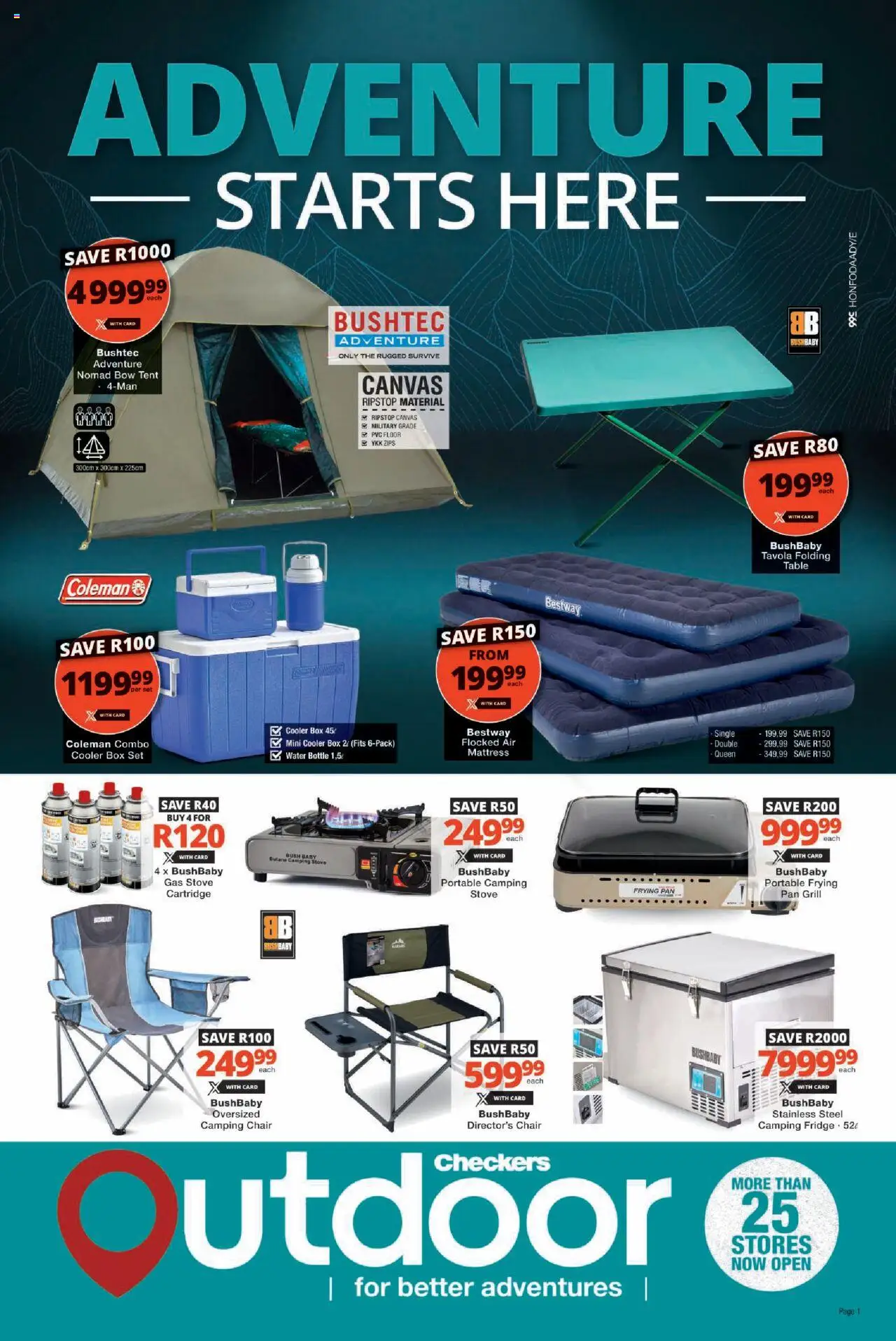 Checkers - Outdoor October Month-End Promotion  - page 1- valid from 20/10/2025