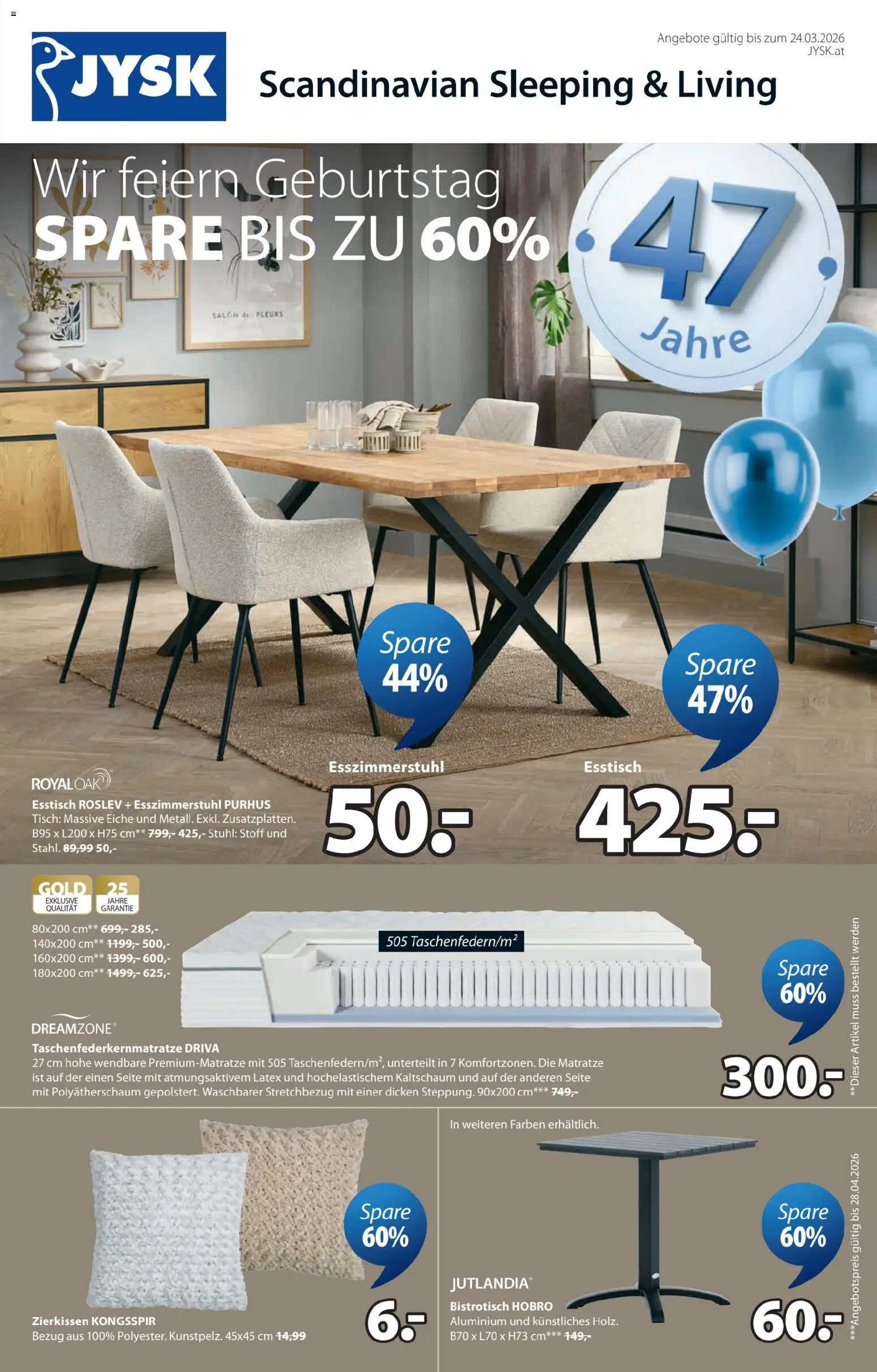 JYSK Prospekt aktuell - Seite 1- gültig ab 17.03.2026