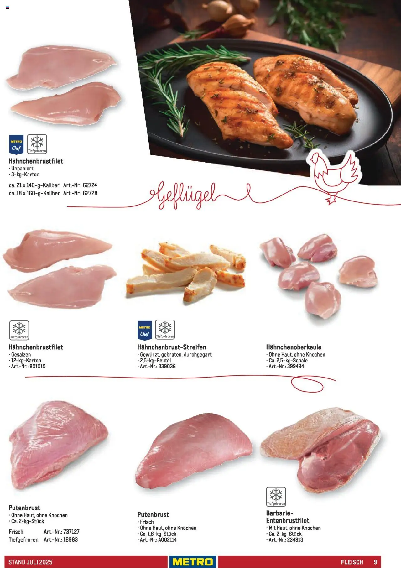 Metro - Sortimentskatalog Lieferservice - Seite 9 - gültig ab 31.07.2025