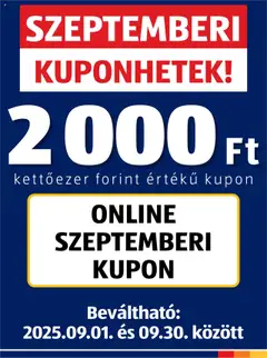 Előnézet Aldi Szeptemberi kuponhetek érvényes 2025.09.01.-tól