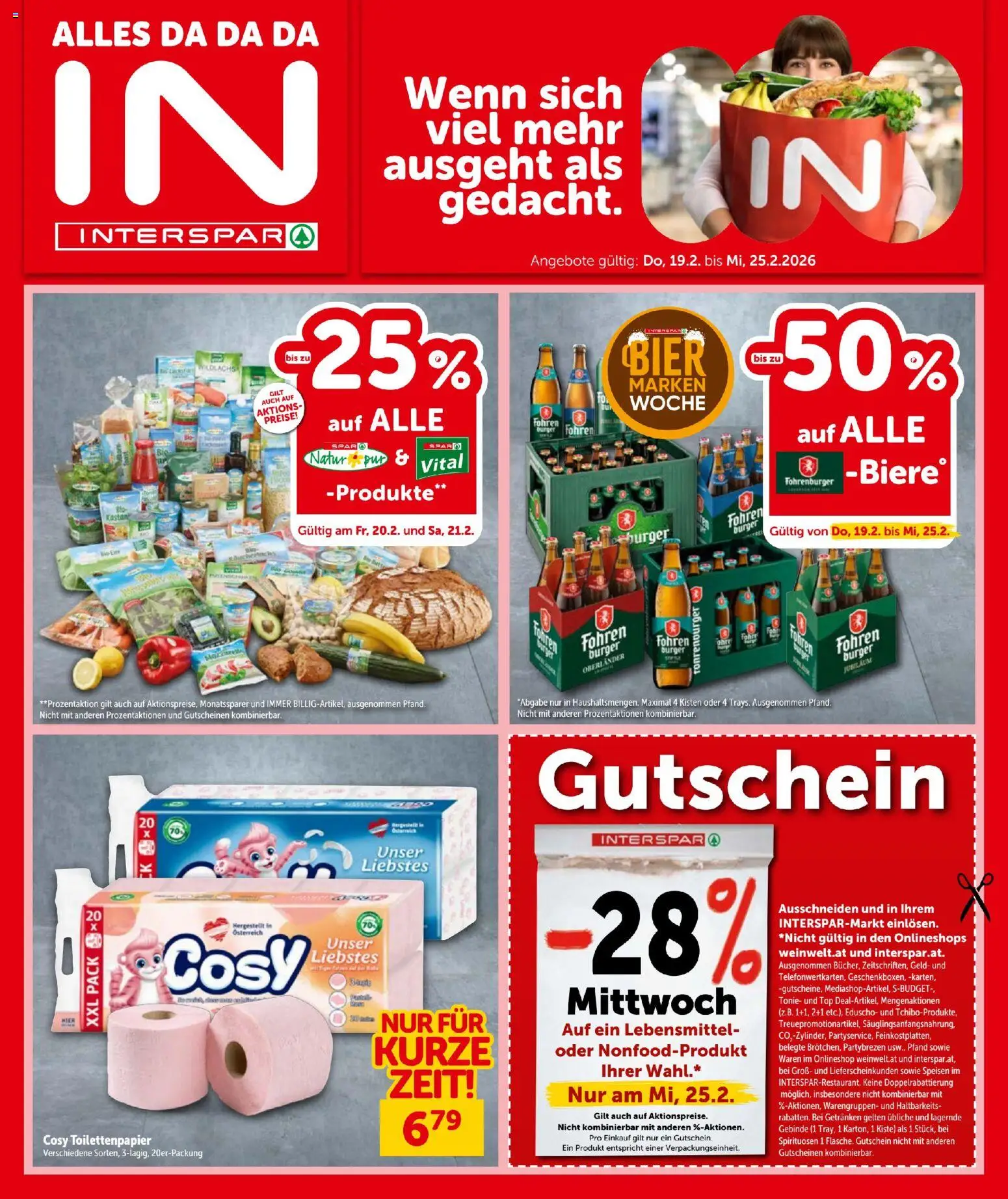 Interspar Flugblatt - Seite 1- gültig ab 19.02.2026