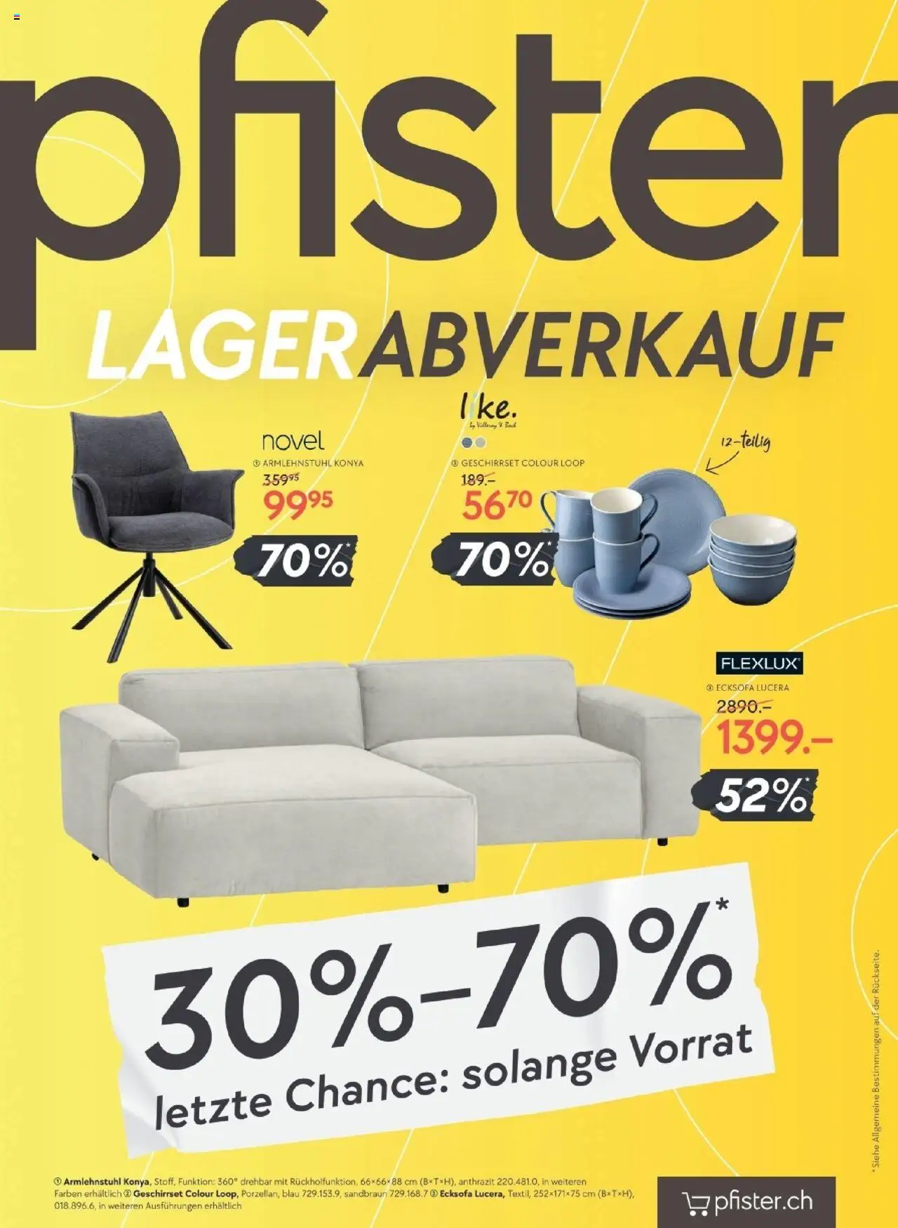 Pfister Aktionen - Seite 1- gültig ab 12.08.2025