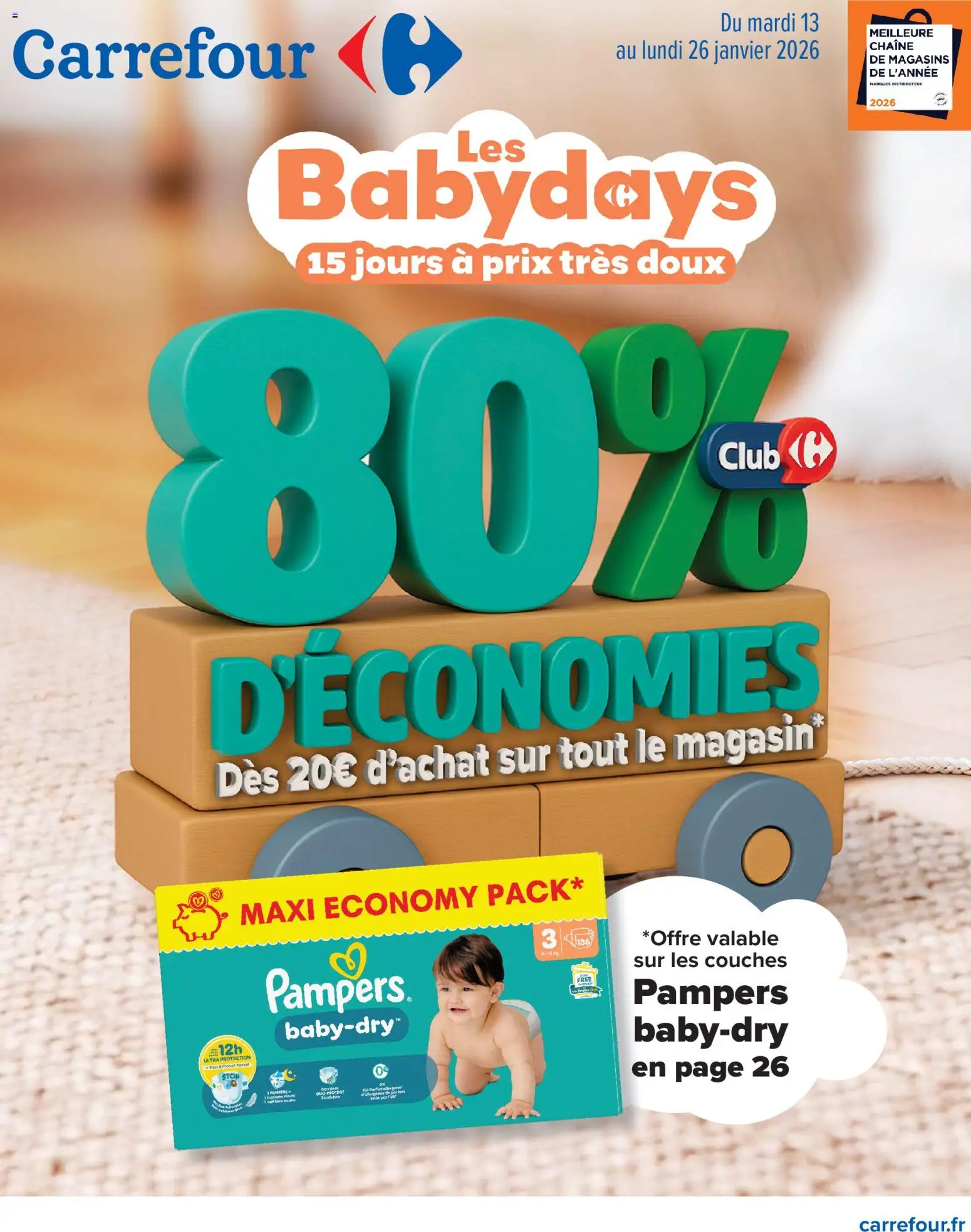 Carrefour Les babydays - page 1 - valable à partir du 13/01/2026