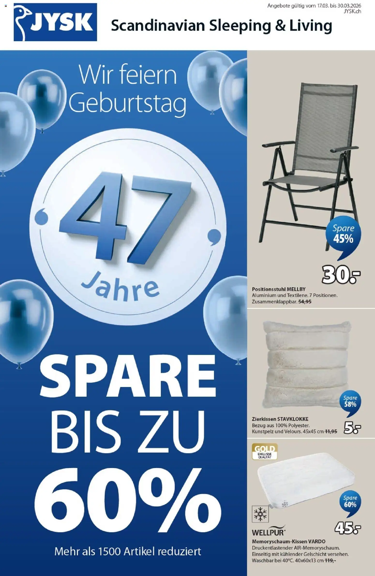 JYSK aktionen - Seite 1- gültig ab 17.03.2026