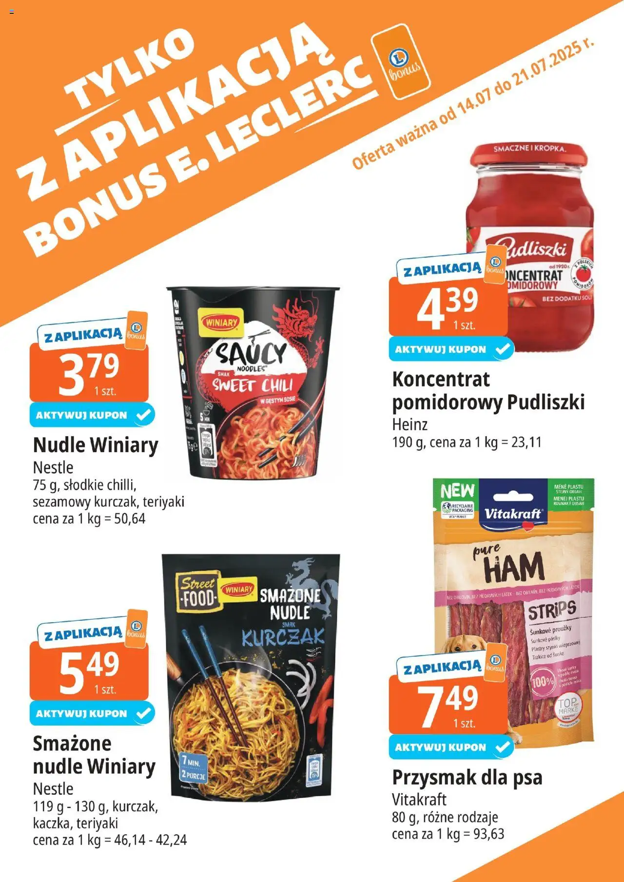 E.Leclerc Gazetka - Kupony dodatkowe - strona 11- ważny od 14.07.2025