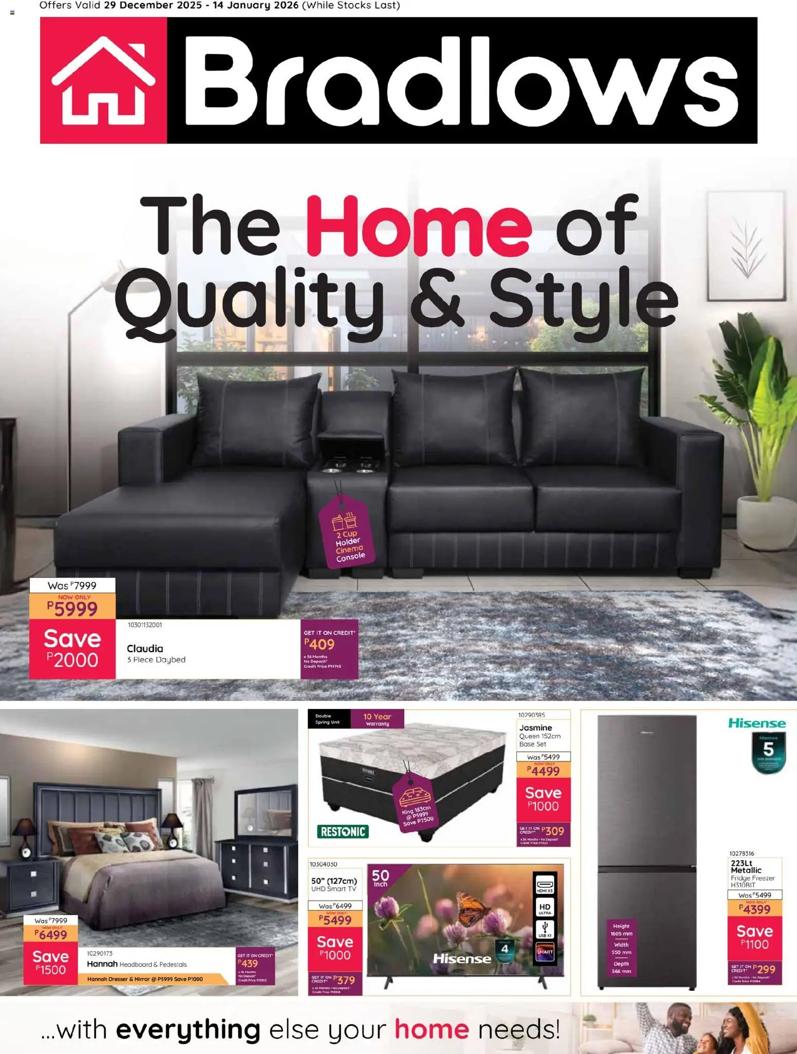 Bradlows Botswana Catalogue - page 1- valid from 29/12/2025