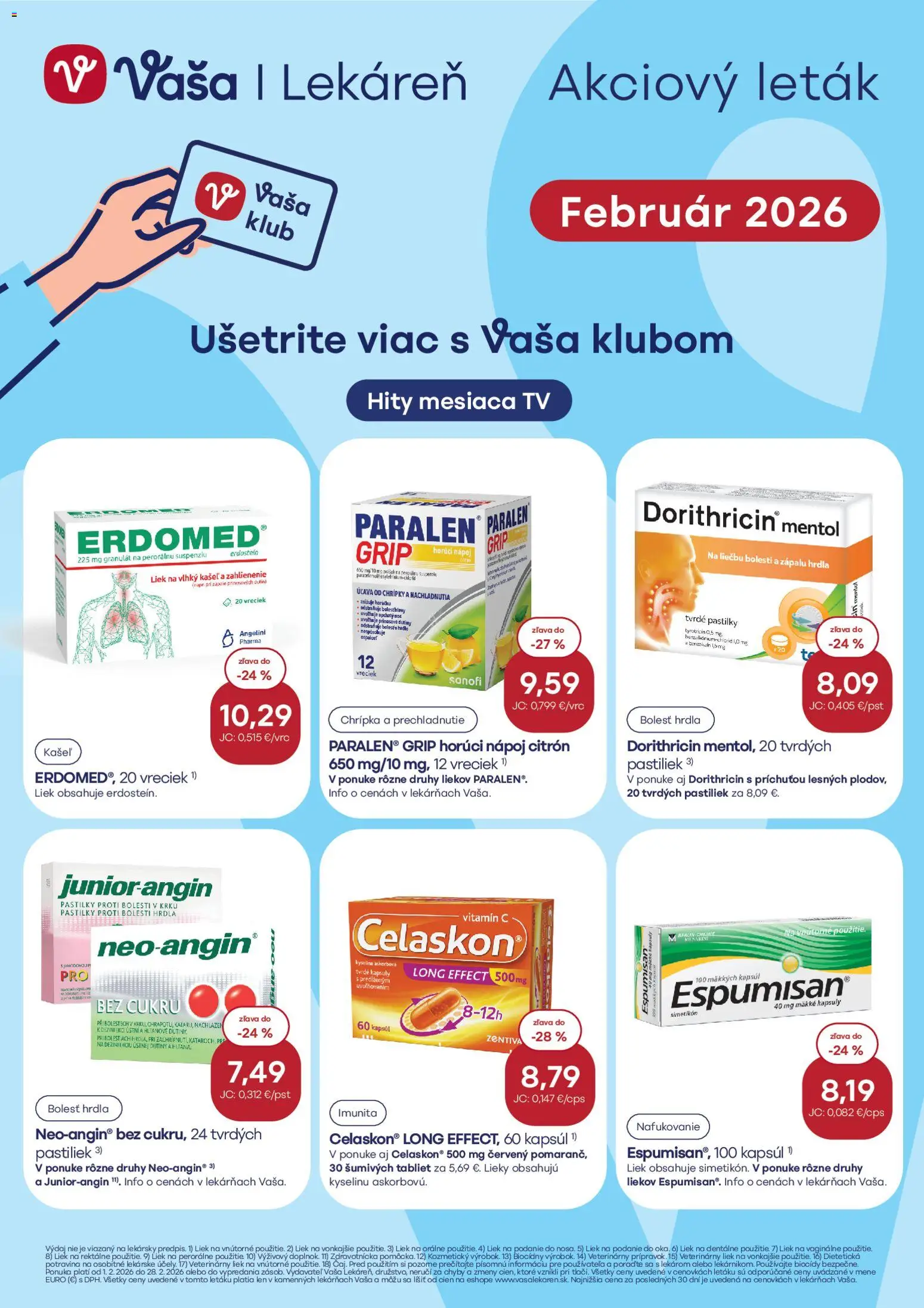 Vaša lekáreň leták - strana 1- platný od 01.02.2026