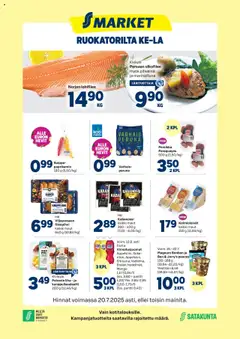Esikatselu S-market tarjoukset voimassa alkaen 16/07/2025