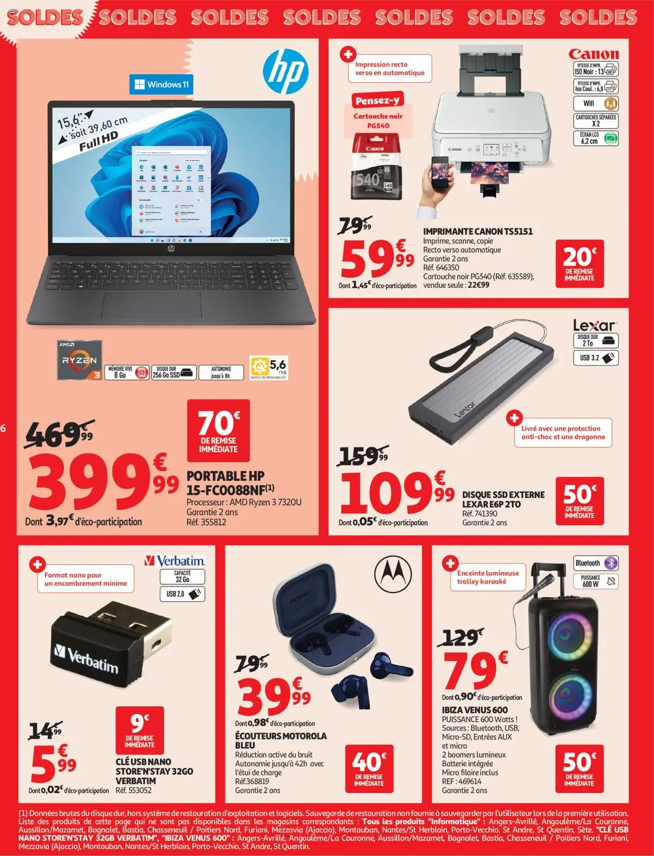 Auchan SOLDES : jusqu'à -70% ! - page 6 - valable à partir du 25/06/2025