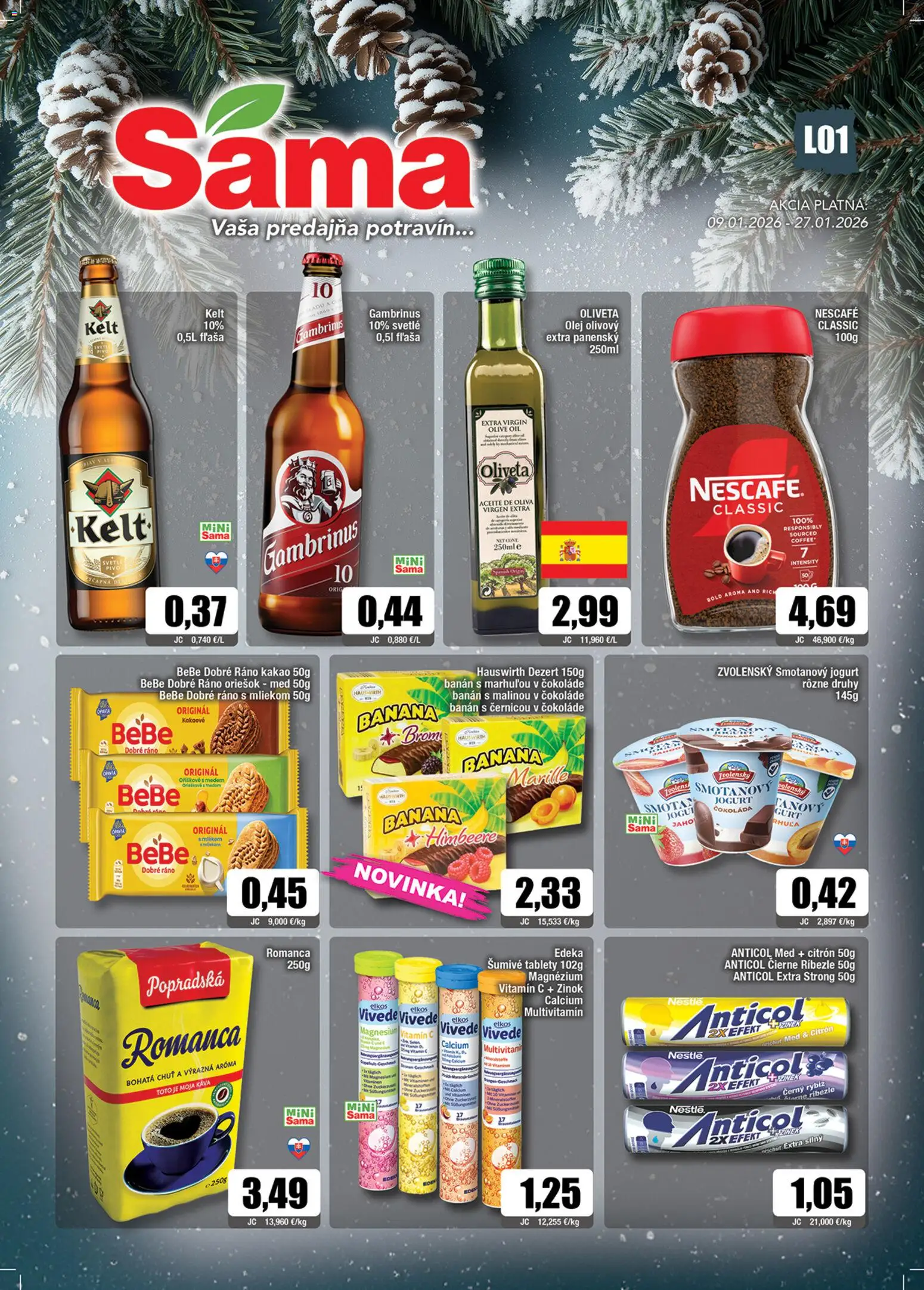 Sama leták - strana 1- platný od 09.01.2026