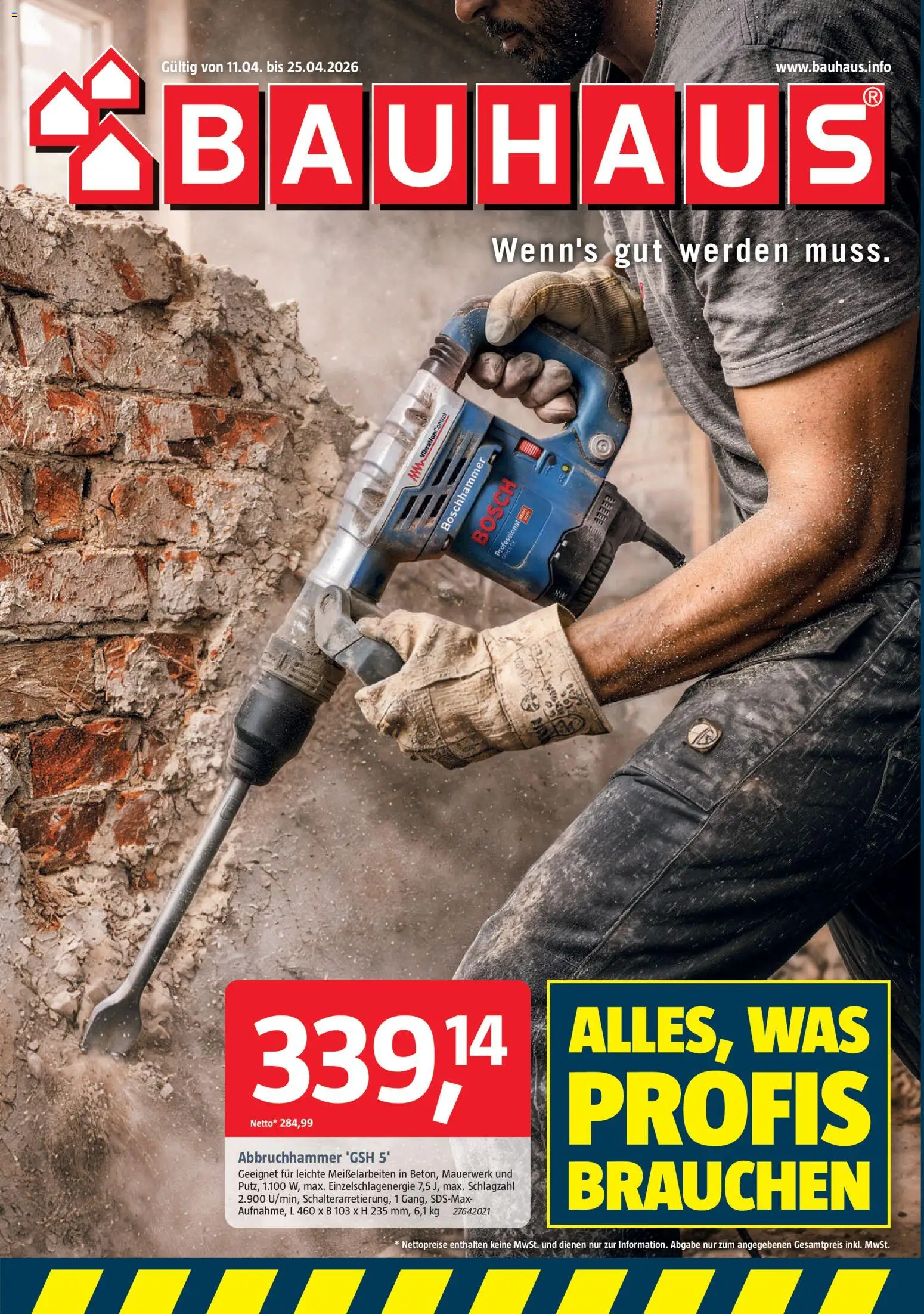 Bauhaus Prospekt 	 - Seite 1 - gültig ab 11.04.2026