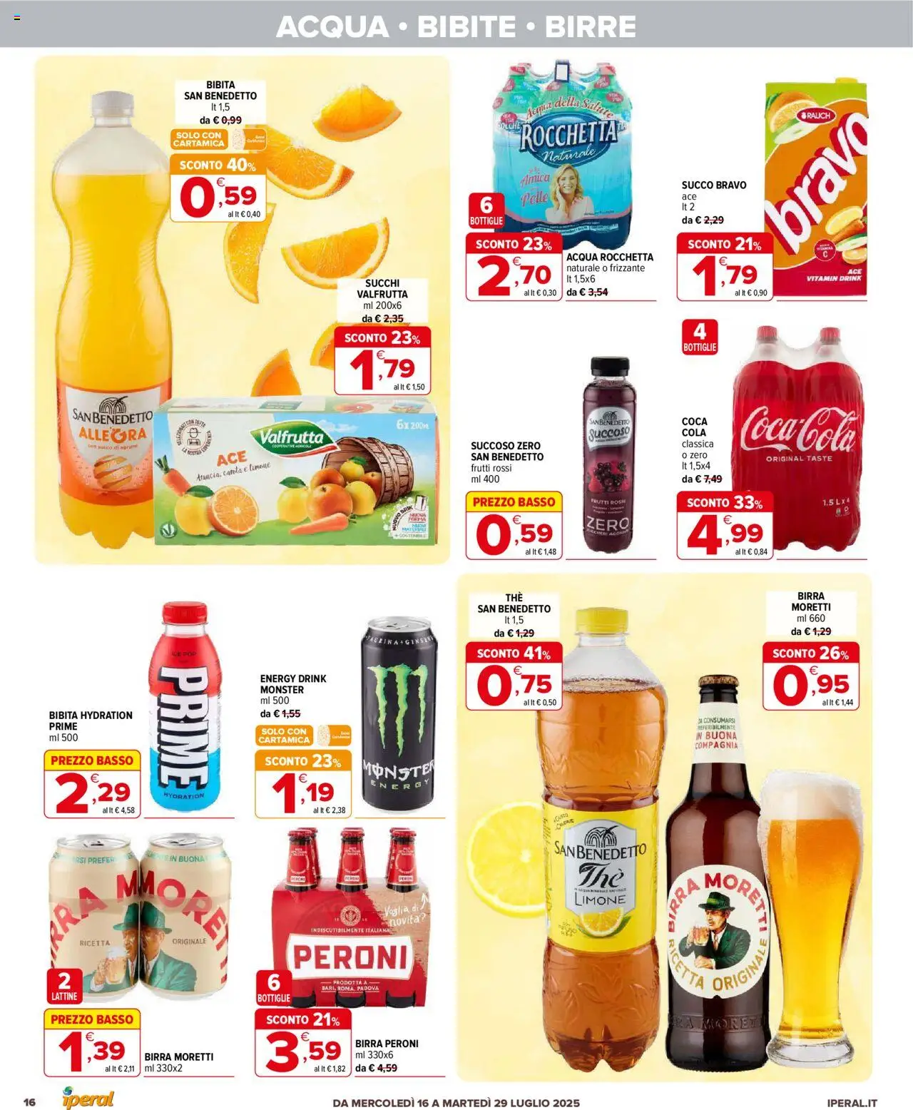 Volantino Iperal	 - pagina 16 - valido dal 16/07/2025