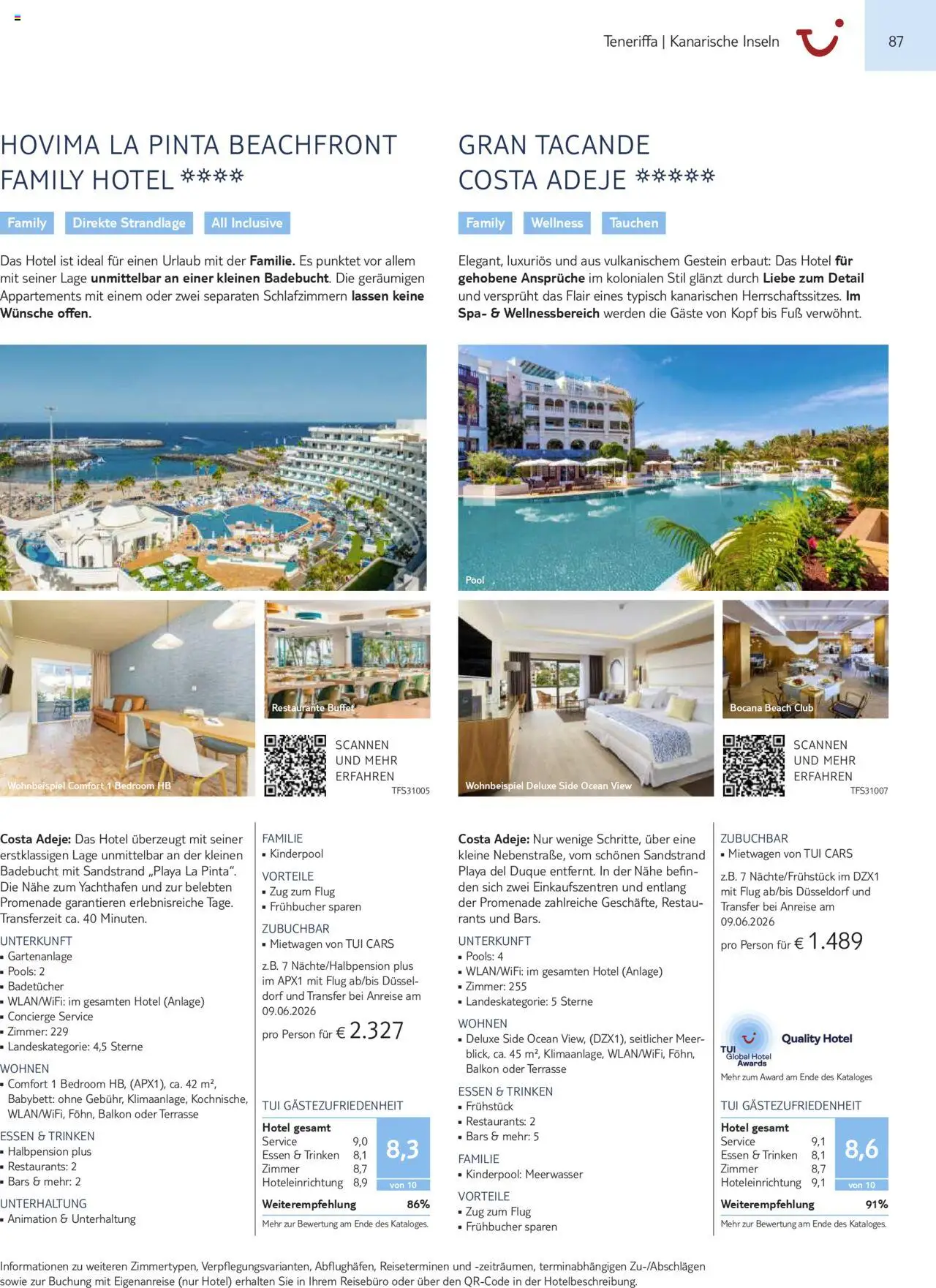 TUI Prospekt Kanaren, Kapverden & Senegal 2025/26	  - Seite 87 - gültig ab 01.11.2025