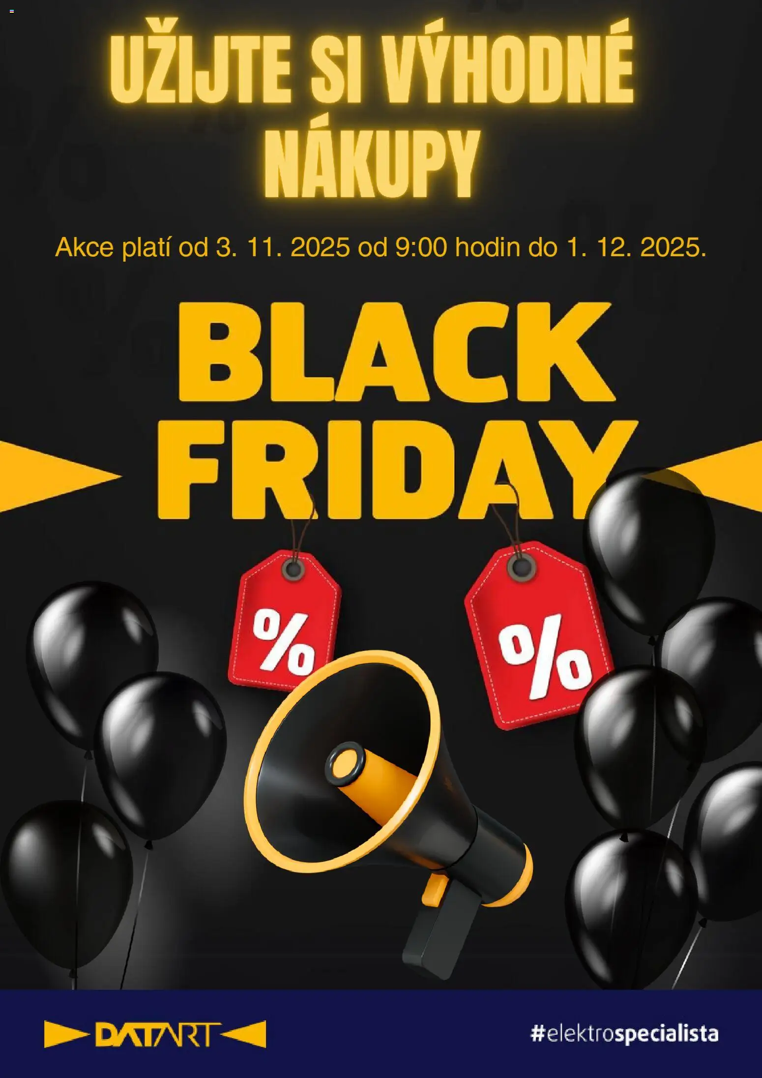 Datart Black Friday - strana 1- platný od 03.11.2025