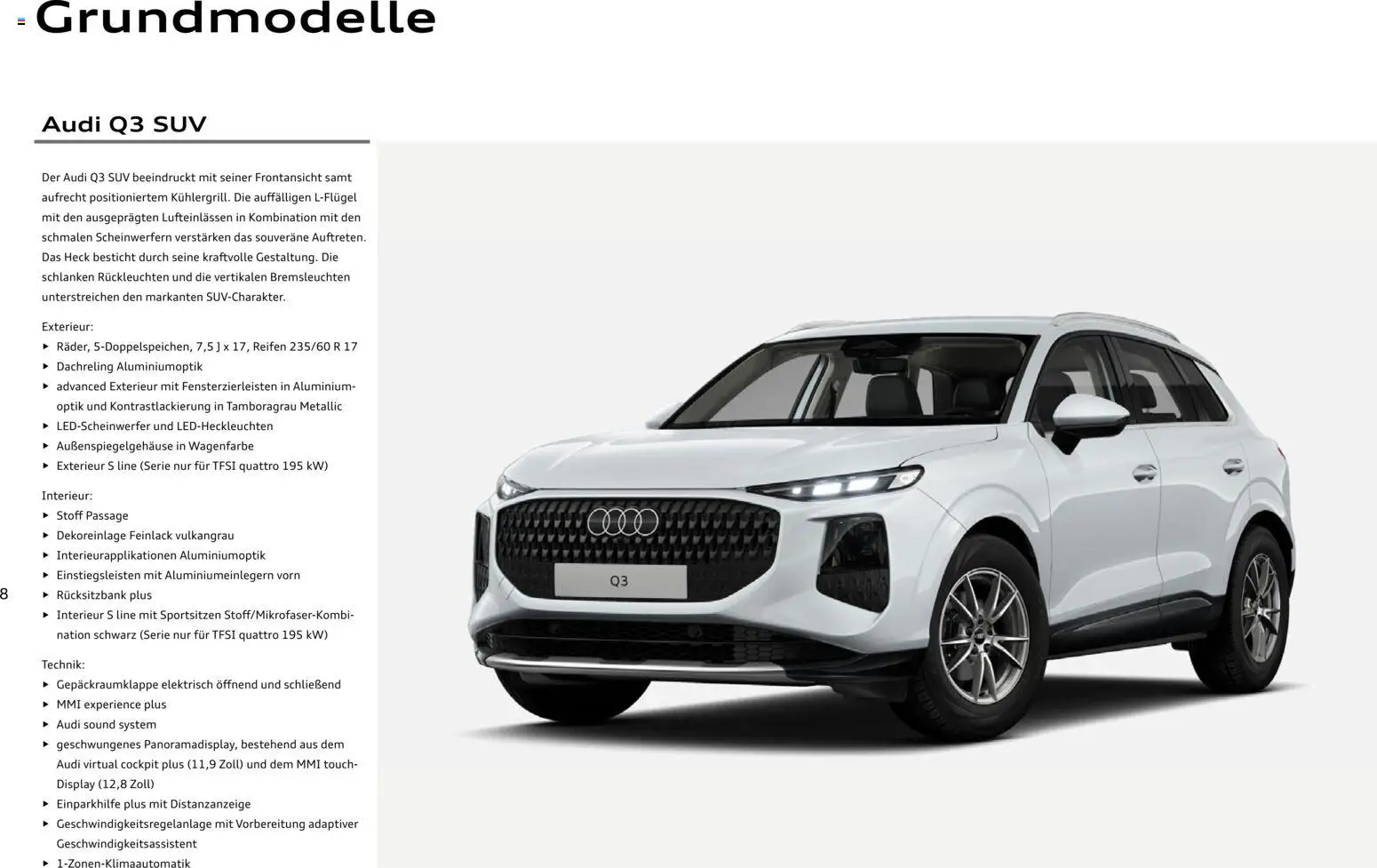 Audi Q3 - Seite 8 - gültig ab 29.01.2026