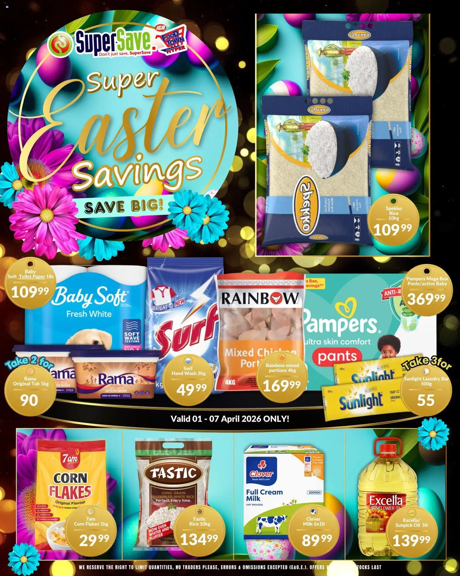 Super Save Easter Specials  - page 1- valid from 01/04/2026