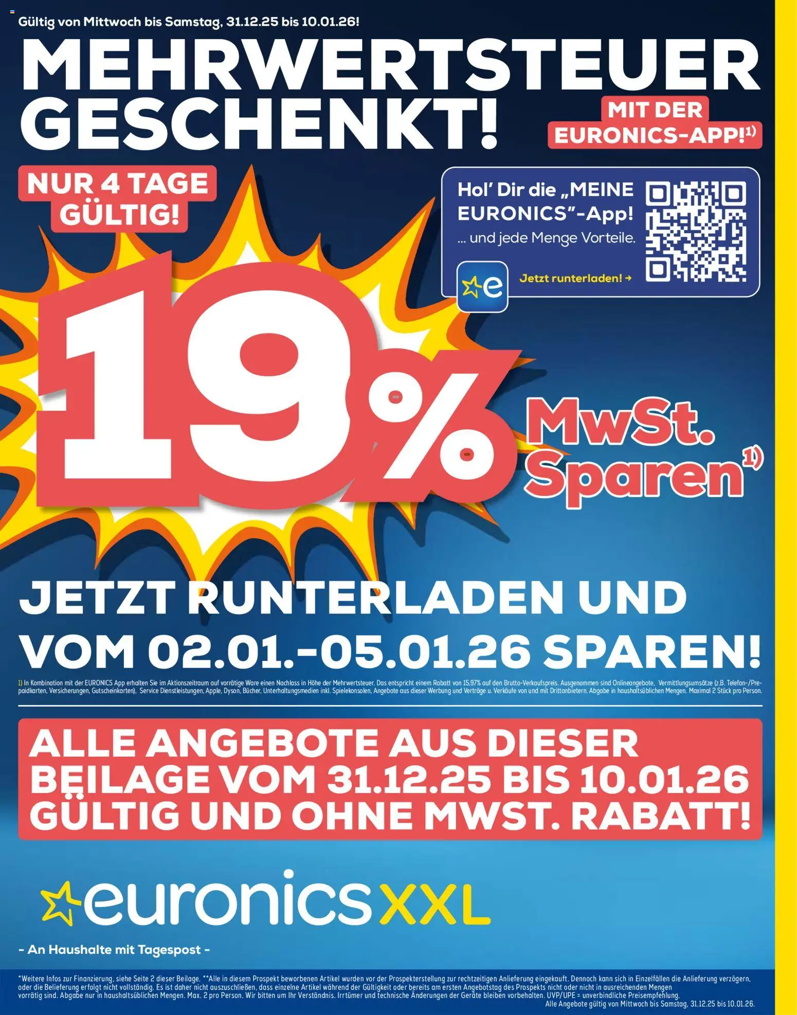 Euronics Prospekt 	 - Seite 1 - gültig ab 31.12.2025