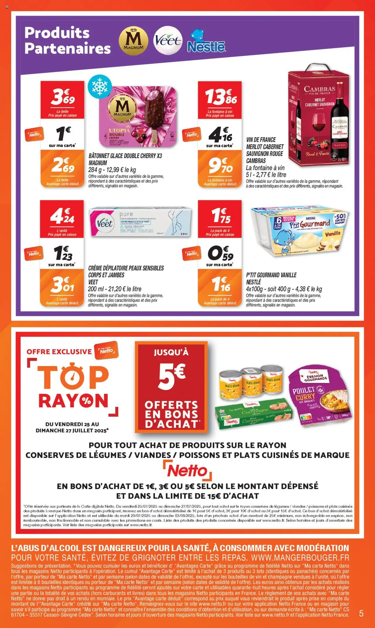 Netto catalogue - page 5 - valable à partir du 22/07/2025